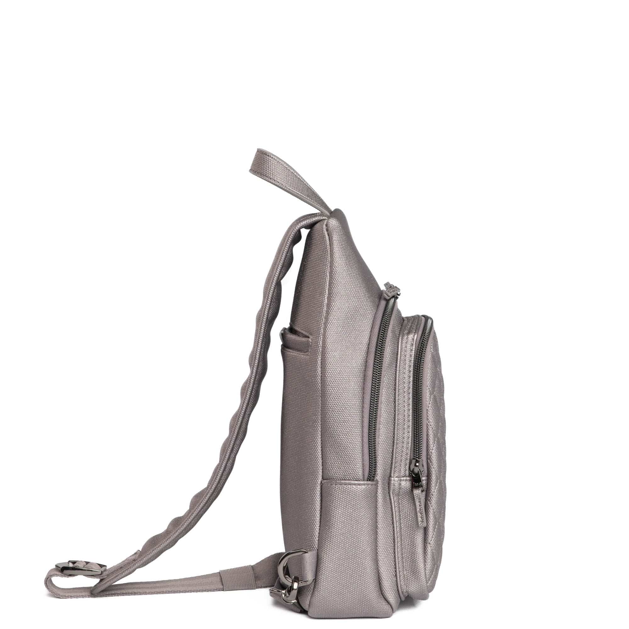 Scurry Matte Luxe VL Sling bag - METALLIC PEARL - Scurry_MatteLuxe_MetallicPearl_03