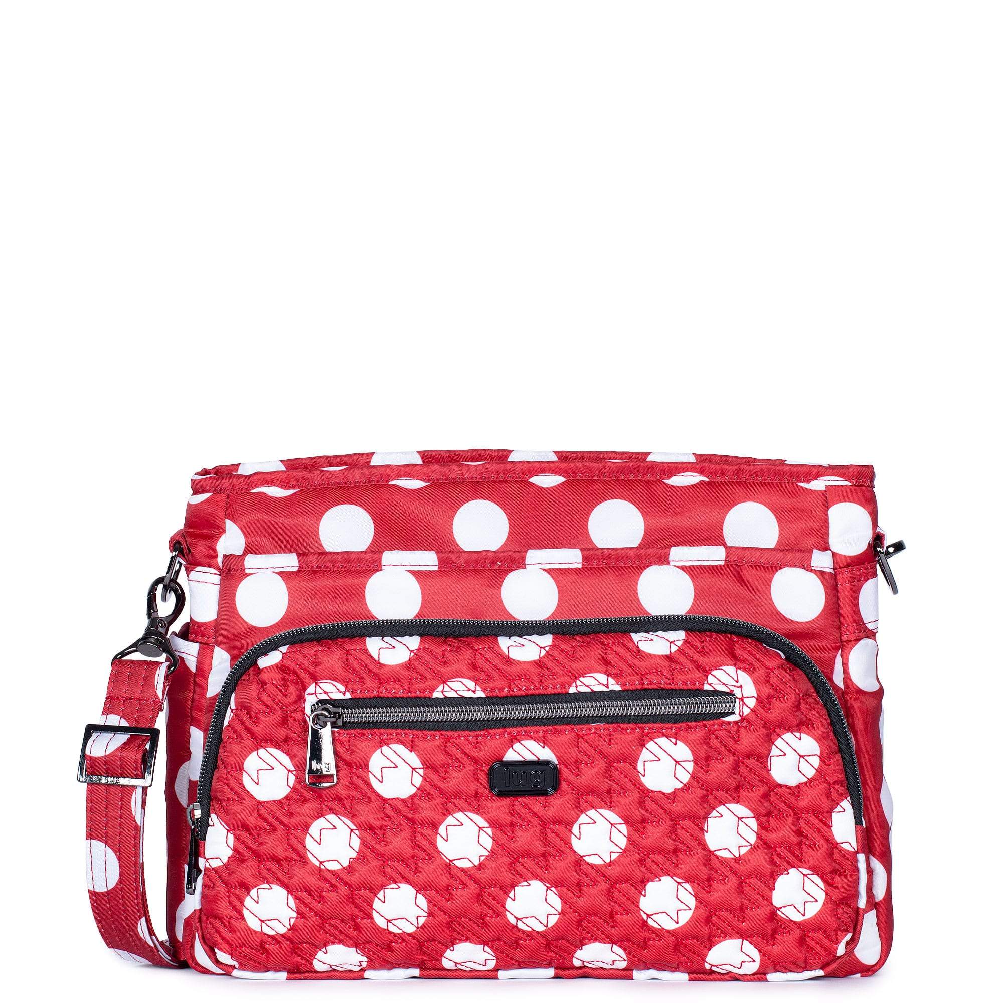 Shimmy SE Crossbody Bag - CRIMSON LARGE DOT - ShimmySE_CrimsonLgDot_01