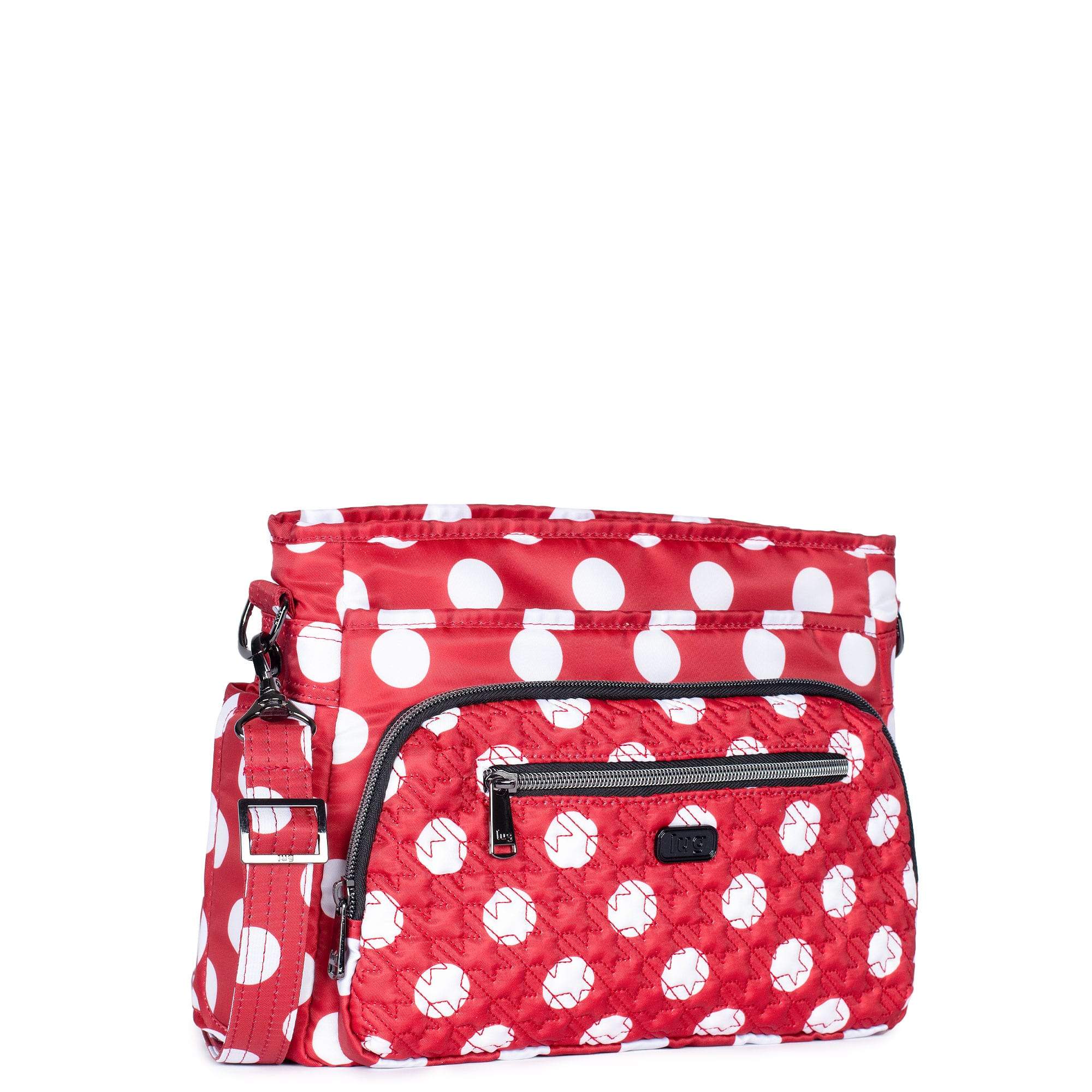 Shimmy SE Crossbody Bag - CRIMSON LARGE DOT - ShimmySE_CrimsonLgDot_02