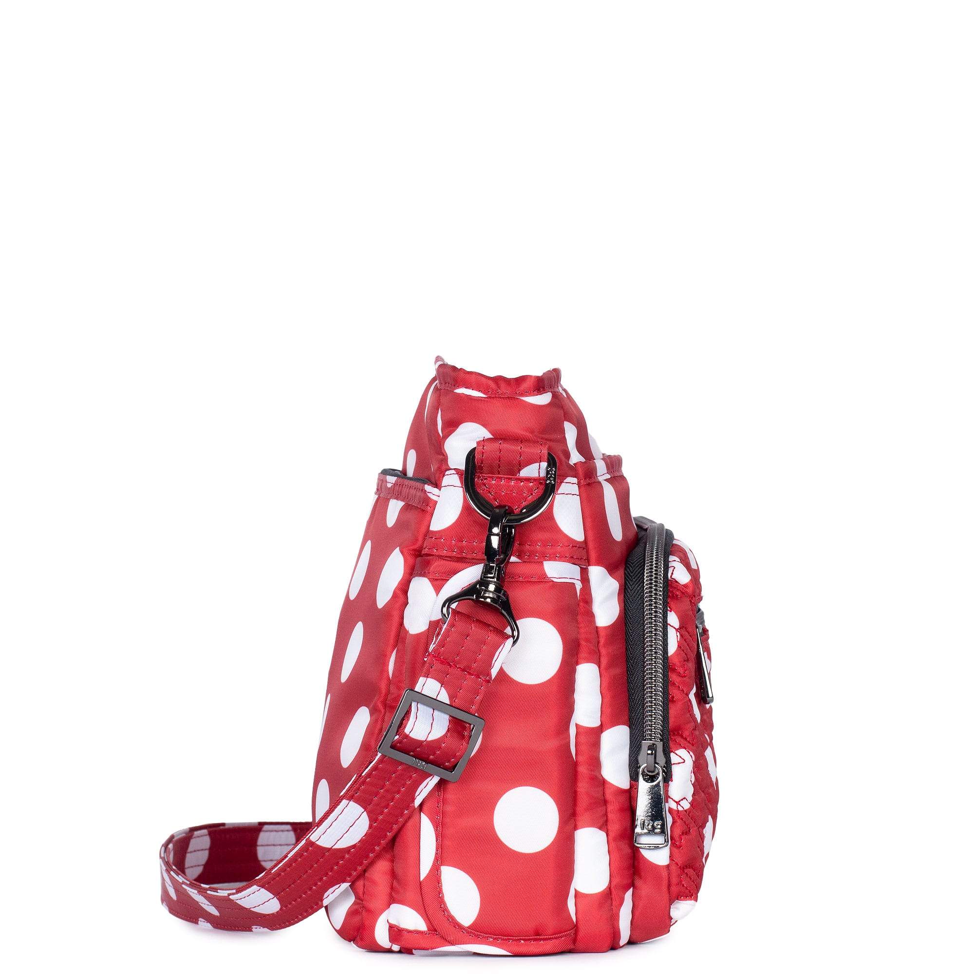 Shimmy SE Crossbody Bag - CRIMSON LARGE DOT - ShimmySE_CrimsonLgDot_03
