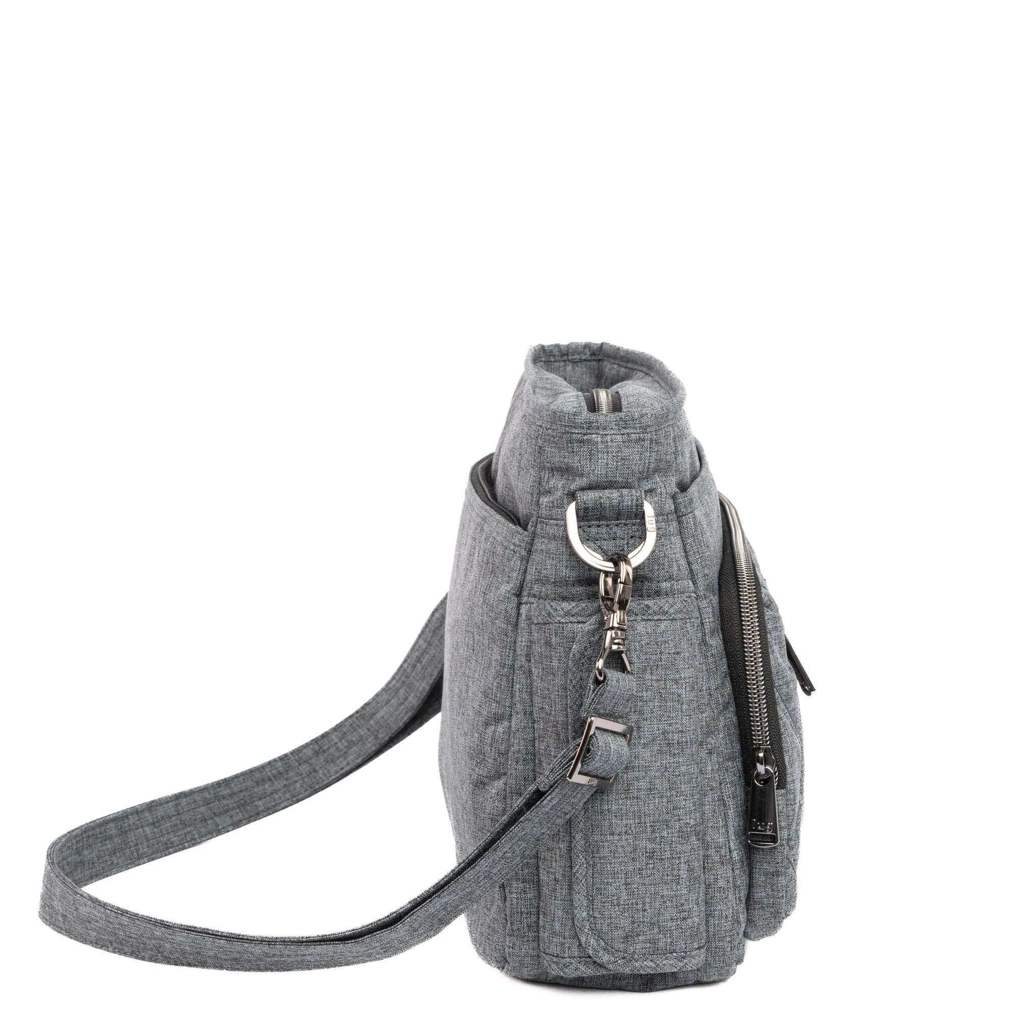 Shimmy SE Crossbody Bag - GUNMETAL GREY - ShimmySE_HeatherGrey_03