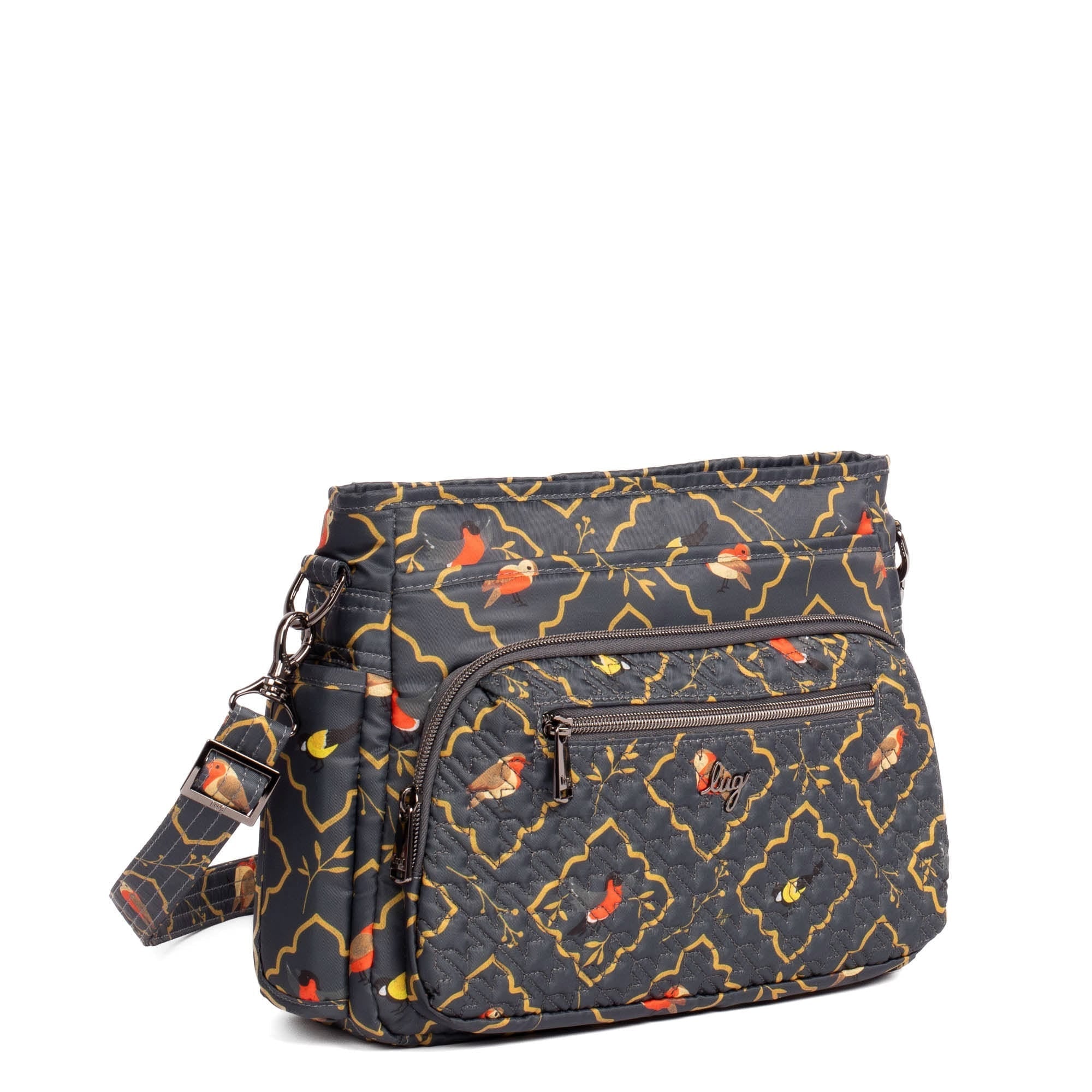 Shimmy SE Crossbody Bag - SONGBIRDS GREY - ShimmySE_SongbirdsGrey_02_fb713dd8-913b-4744-bd02-8a976e8477bb