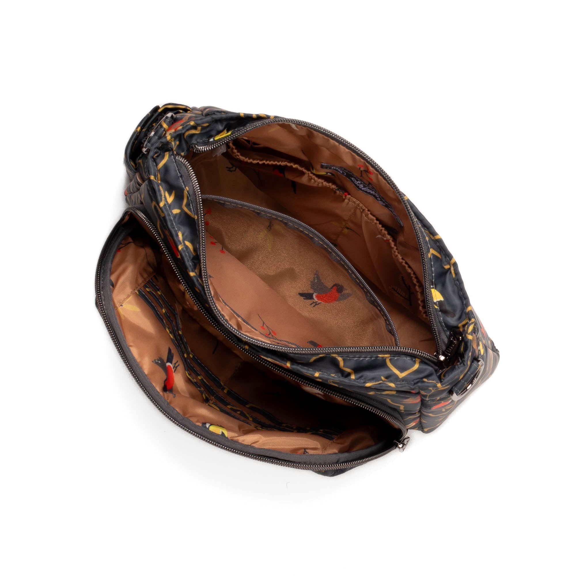 Shimmy SE Crossbody Bag - SONGBIRDS GREY - ShimmySE_SongbirdsGrey_05_7730a090-dc34-4a0b-ac35-2d7f58b426bf