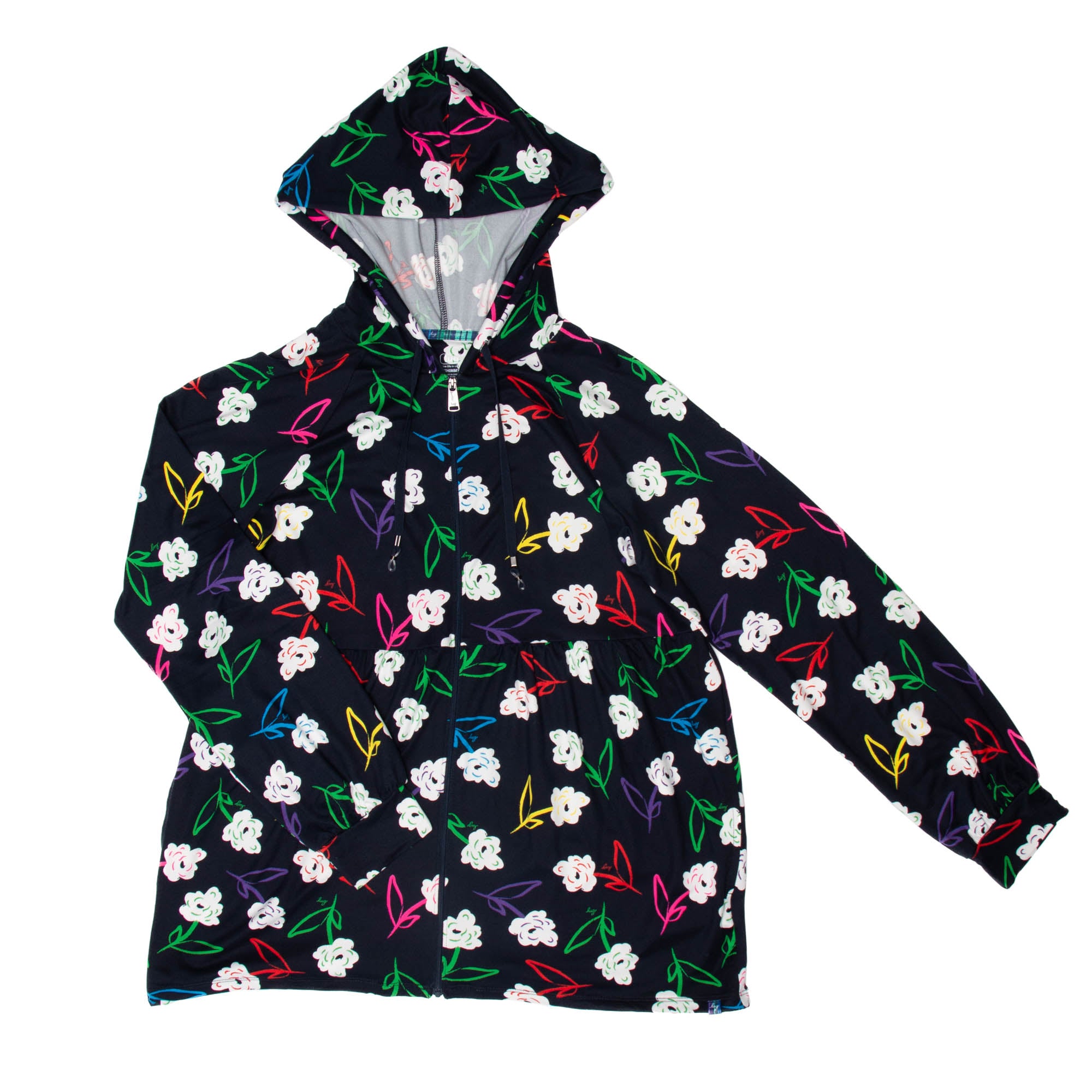 Shimmy Brushed Jersey Zip Up - BRIGHT FLORAL - Shimmy_BrightFloral_Flatlay_01