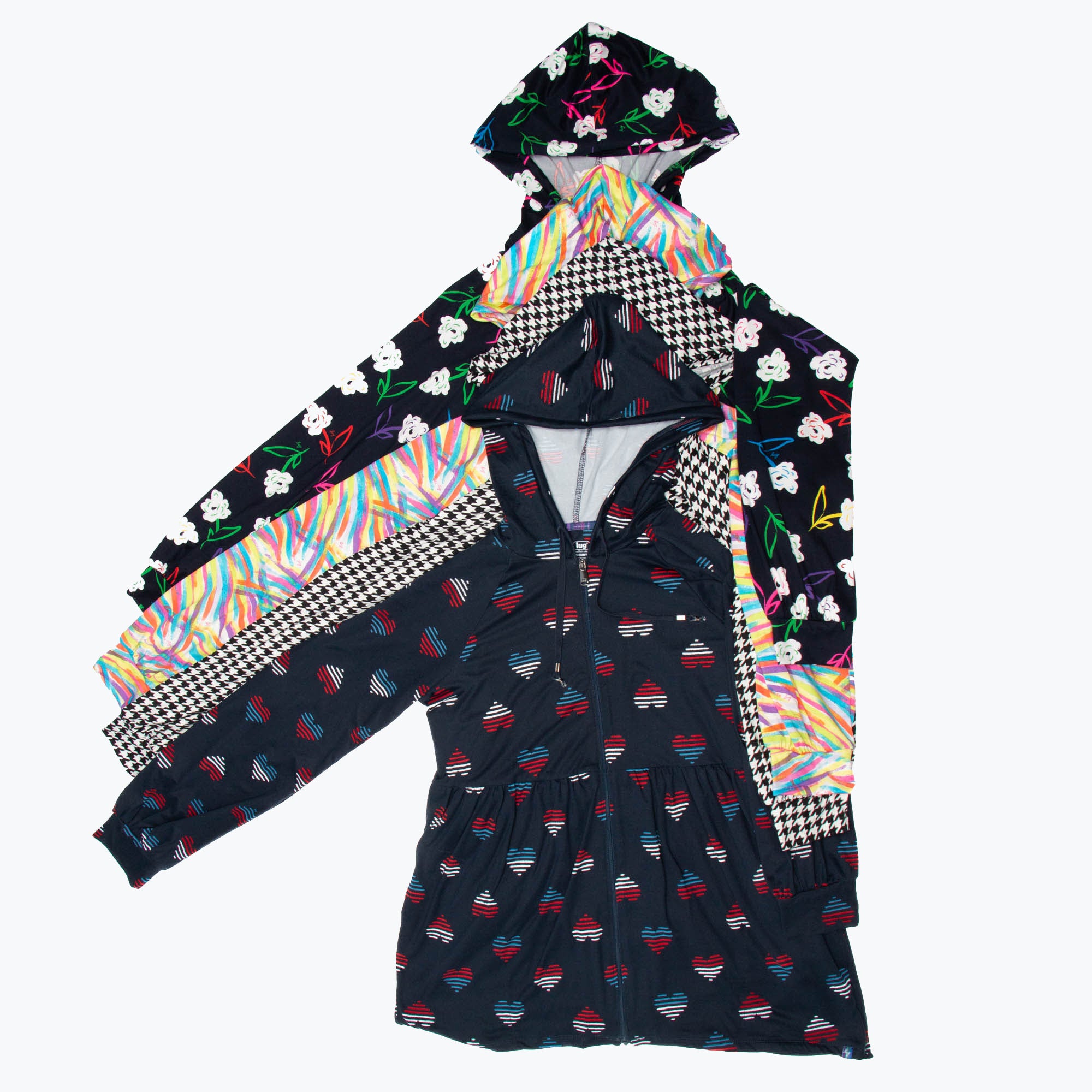 Shimmy Brushed Jersey Zip Up - - Shimmy_Group_Flatlay_02