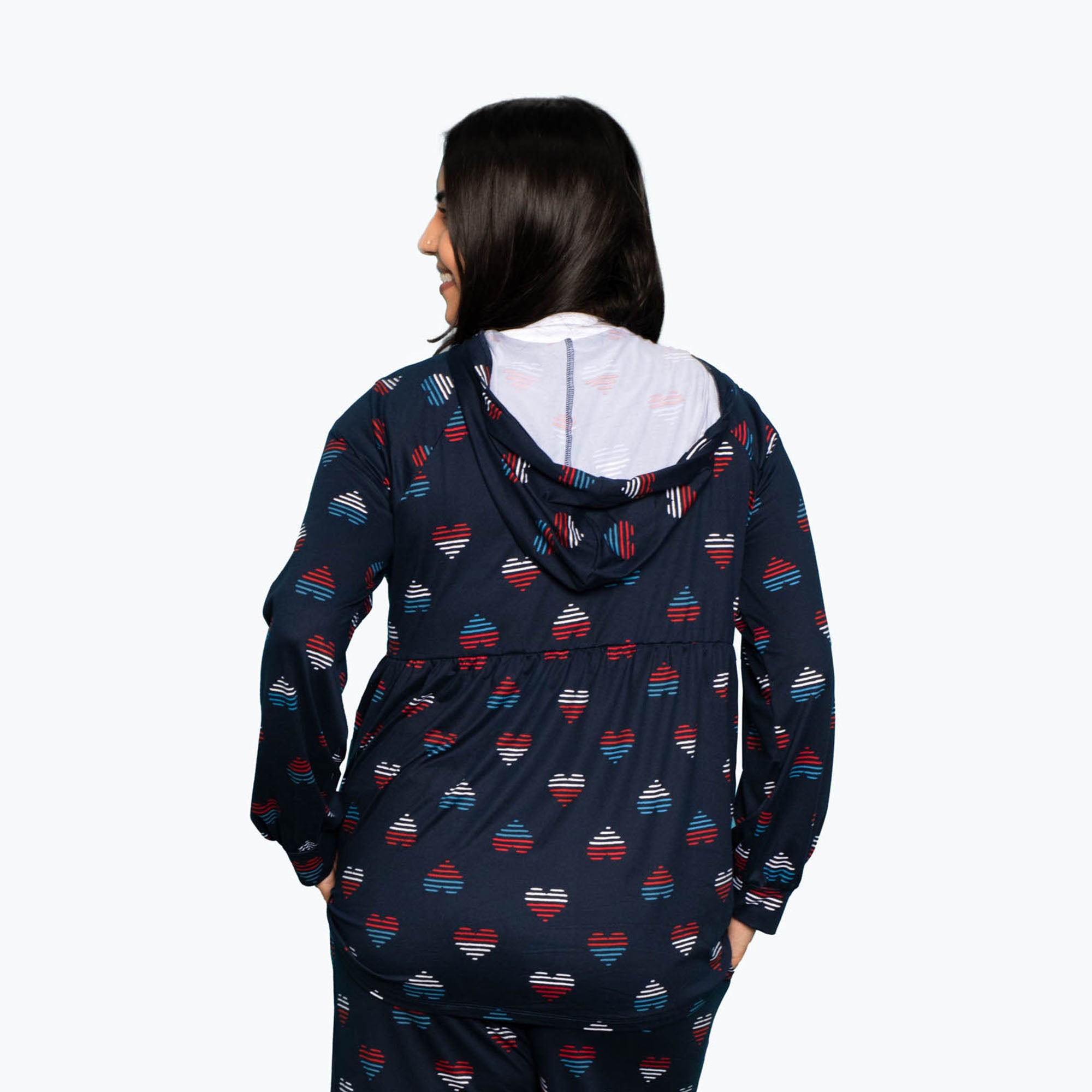 Shimmy Brushed Jersey Zip Up - HEARTS LIBERTY - Shimmy_HeartsLiberty_L_02