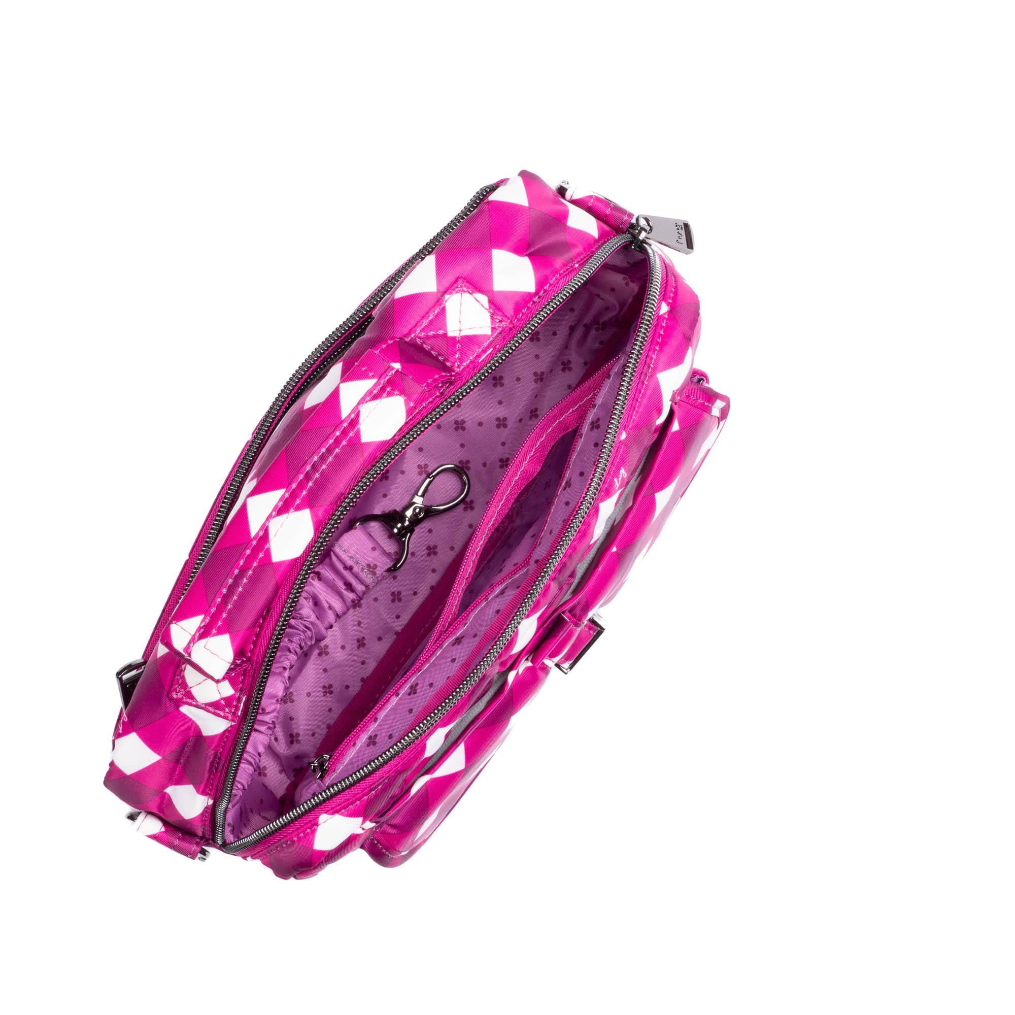 Sidecar Convertible Crossbody Bag - GINGHAM BERRY - Sidecar_GinghamBerry_05