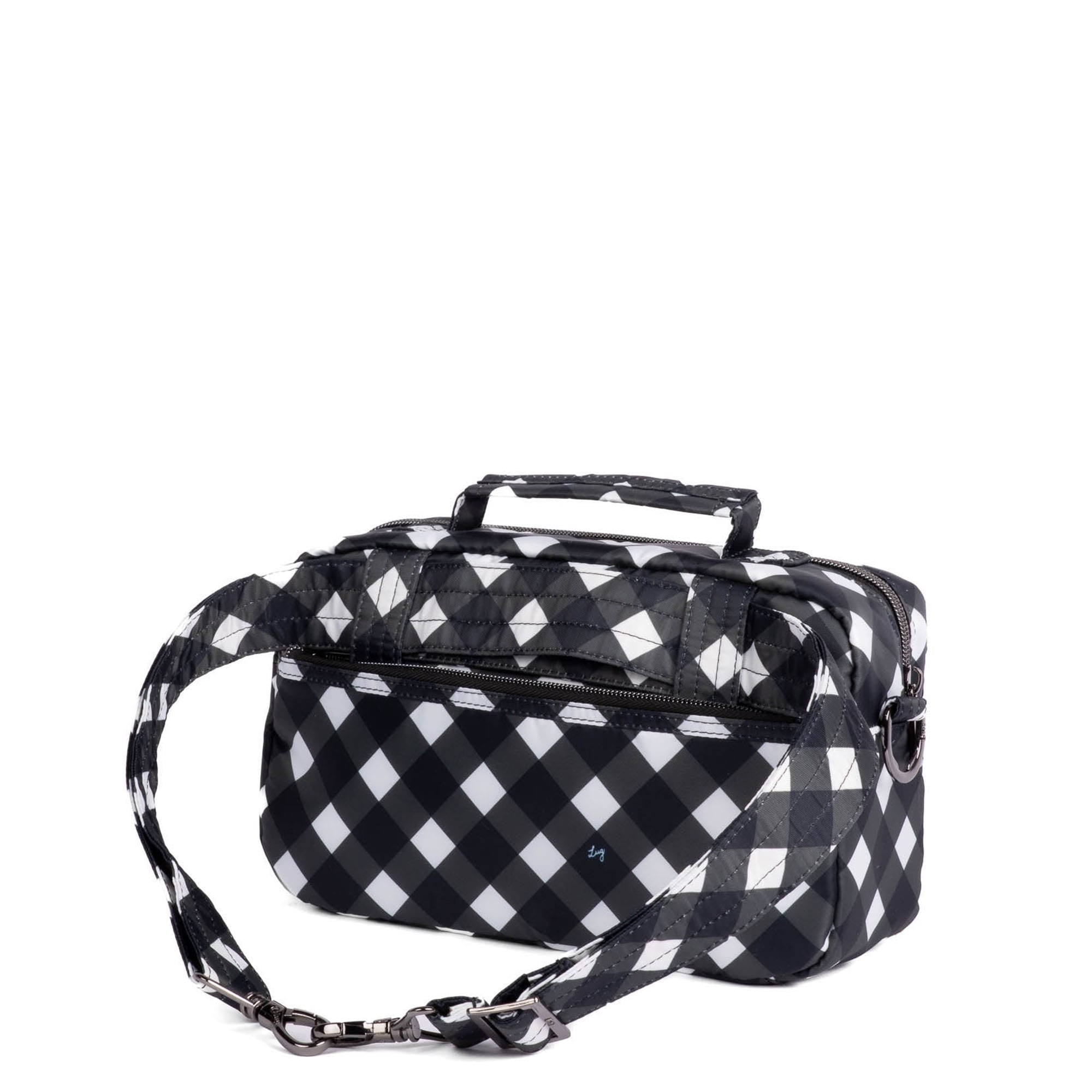 Sidecar Convertible Crossbody Bag - GINGHAM BLACK - Sidecar_GinghamBlack_04