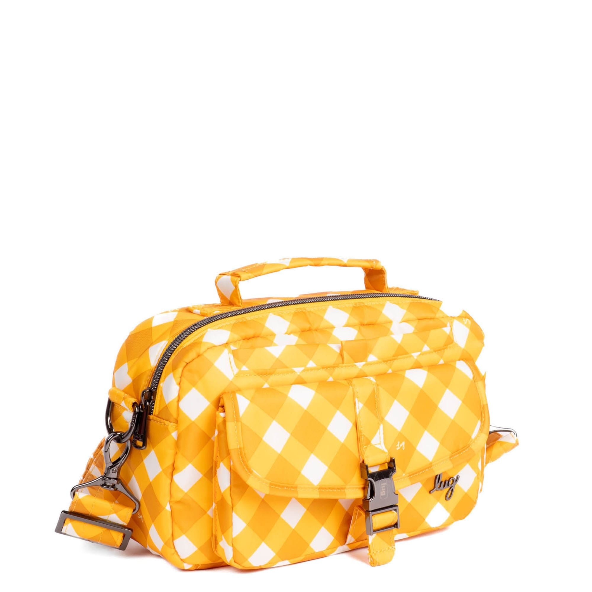 Sidecar Convertible Crossbody Bag - GINGHAM MUSTARD - Sidecar_GinghamMustard_02
