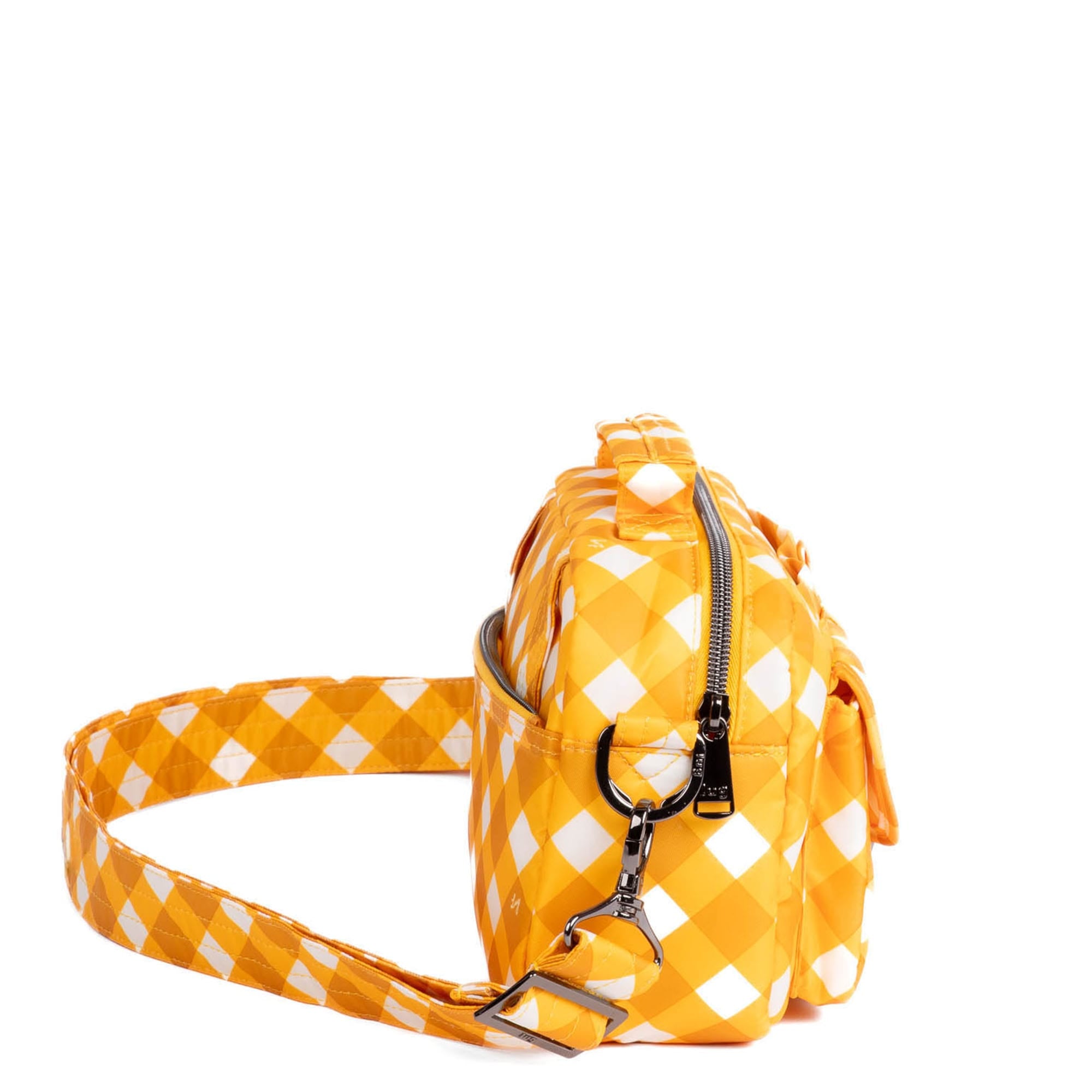 Sidecar Convertible Crossbody Bag - GINGHAM MUSTARD - Sidecar_GinghamMustard_03