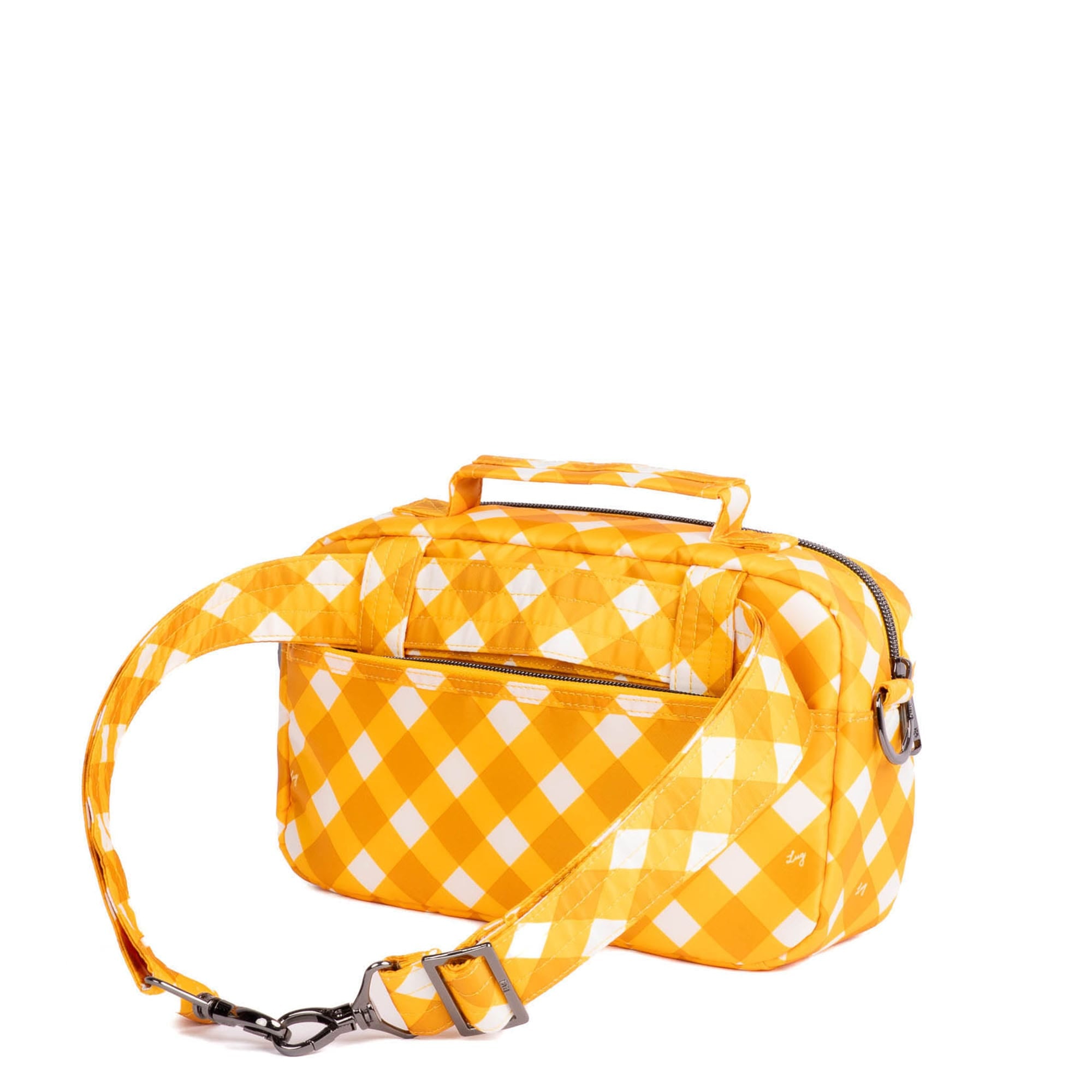 Sidecar Convertible Crossbody Bag - GINGHAM MUSTARD - Sidecar_GinghamMustard_04