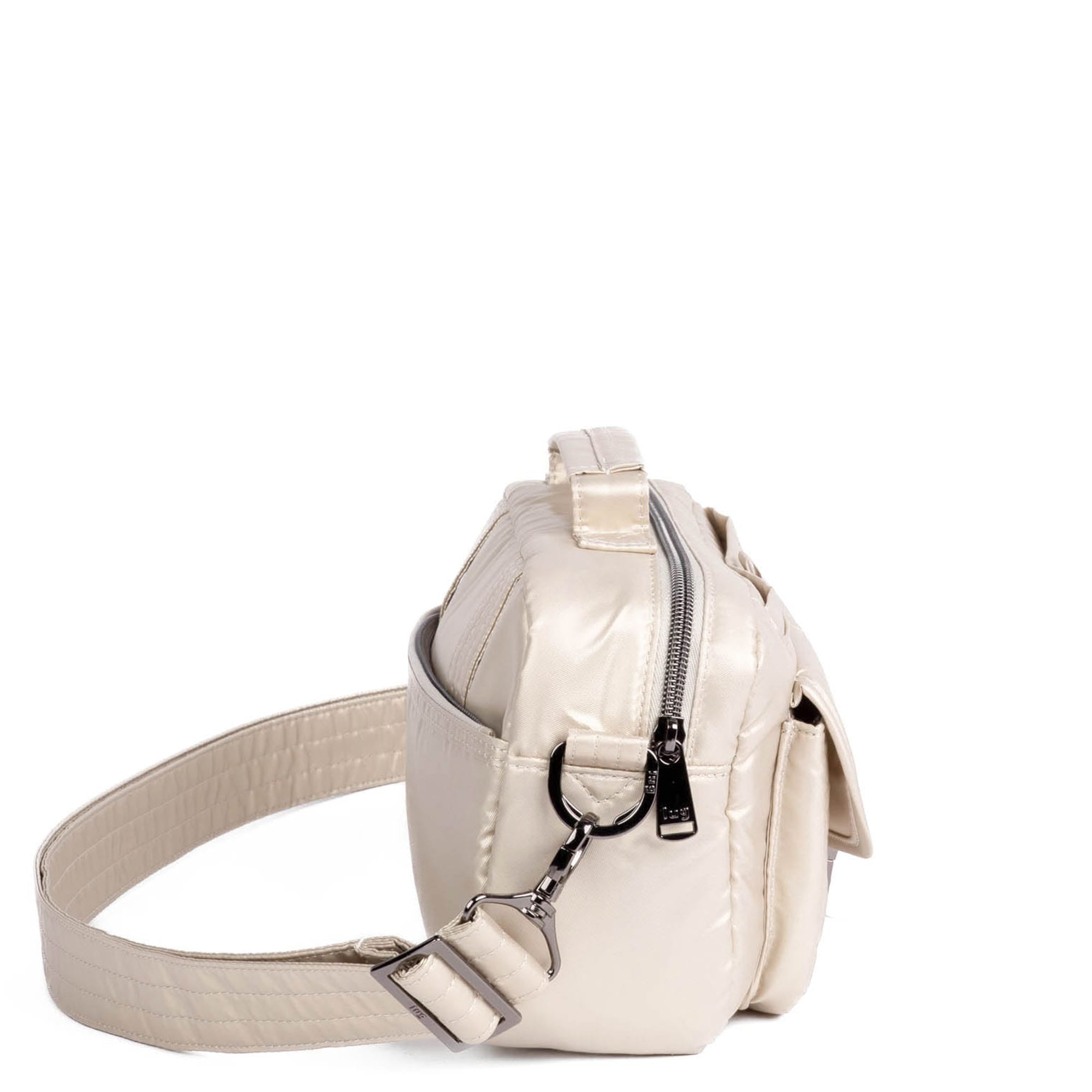 Sidecar Convertible Crossbody Bag - METALLIC CHAMPAGNE - Sidecar_MetallicChampagne_03