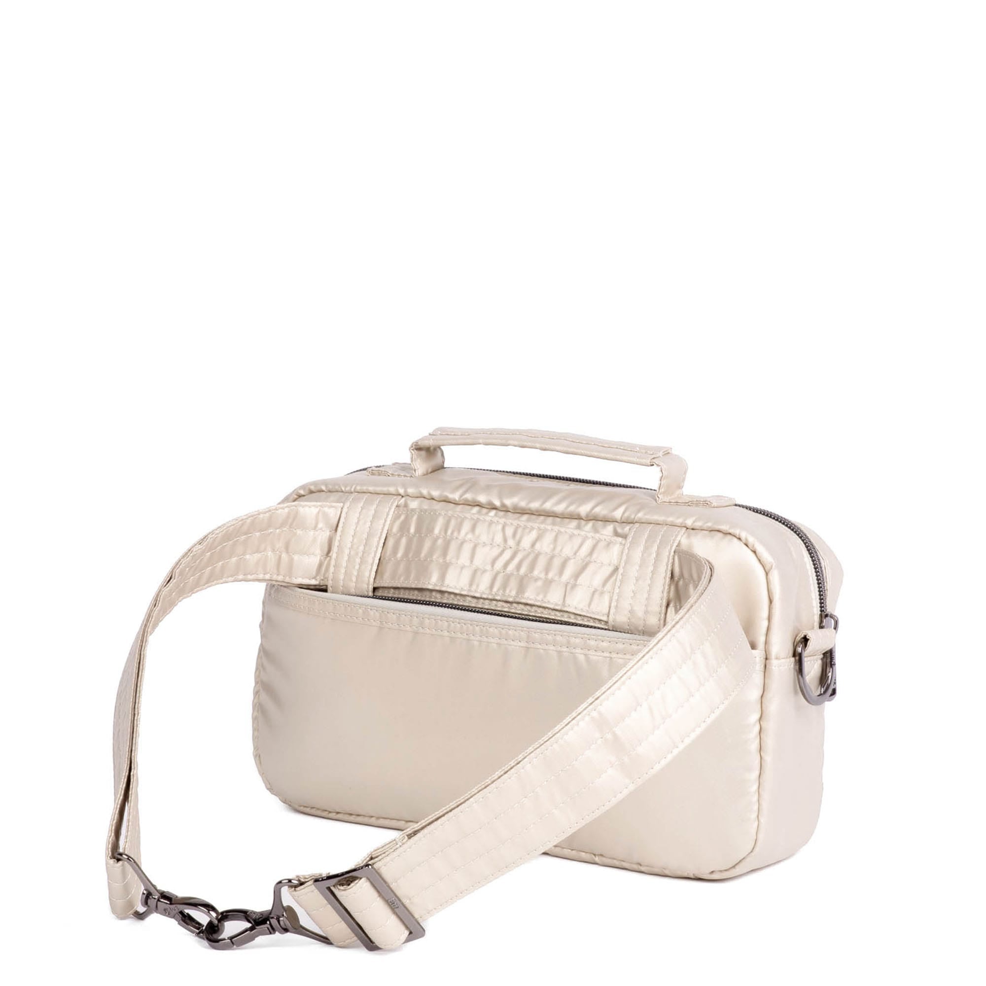 Sidecar Convertible Crossbody Bag - METALLIC CHAMPAGNE - Sidecar_MetallicChampagne_04