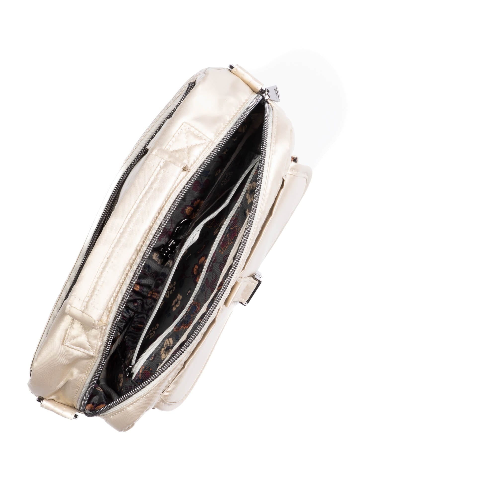 Sidecar Convertible Crossbody Bag - METALLIC CHAMPAGNE - Sidecar_MetallicChampagne_05