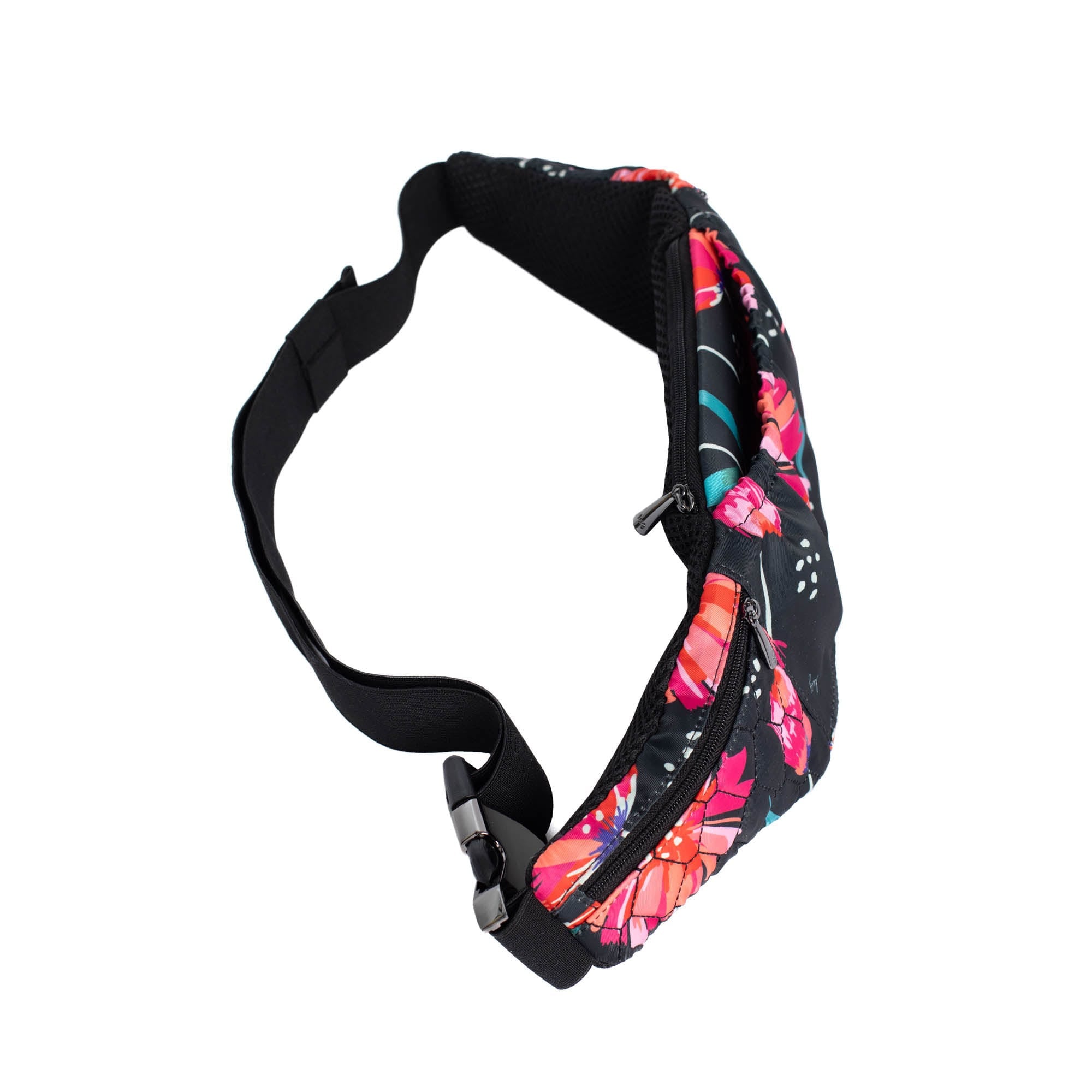 Skedaddle Belt Bag - POMPOM FLORAL BLACK - Skedaddle_PomPomFloralBlack_03