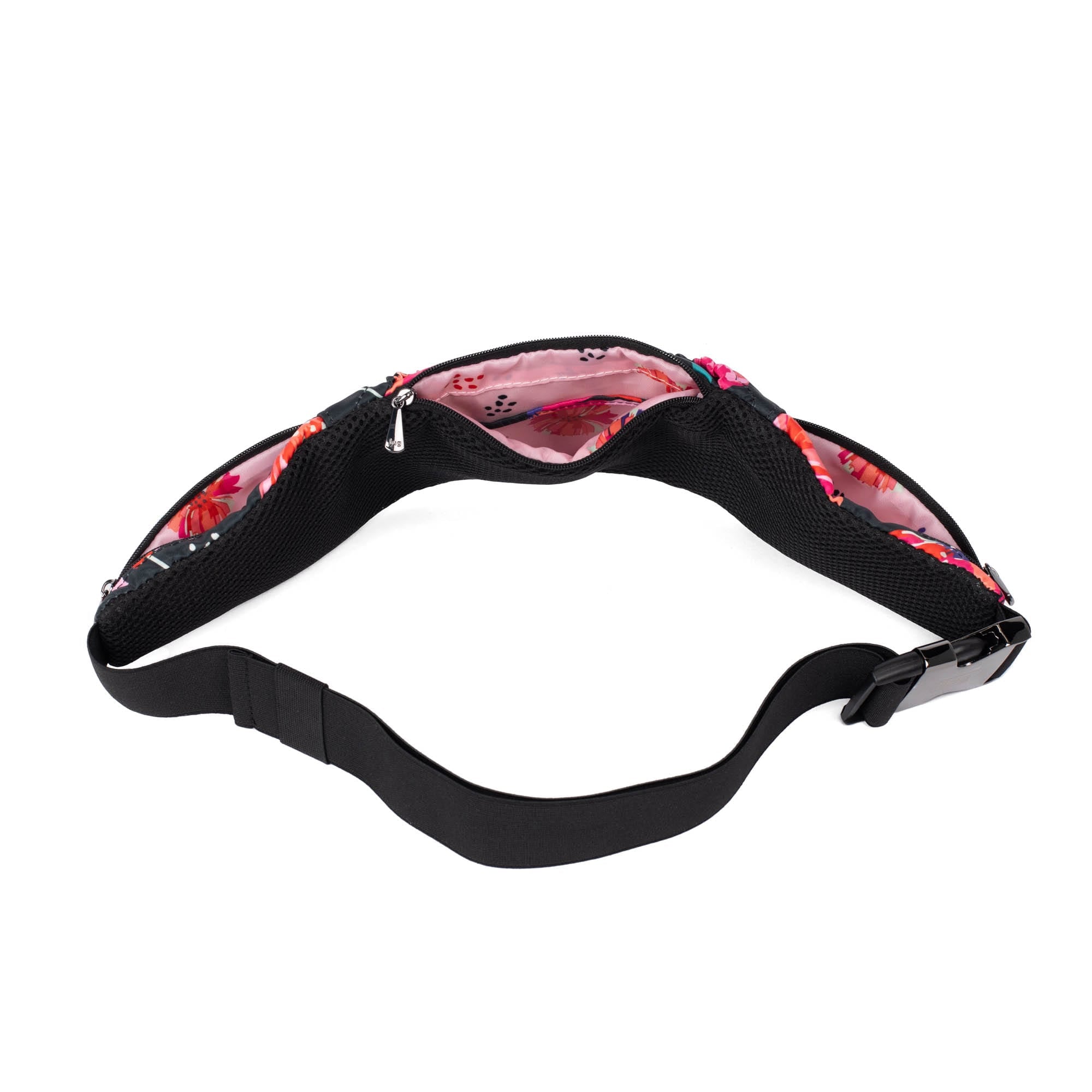 Skedaddle Belt Bag - POMPOM FLORAL BLACK - Skedaddle_PomPomFloralBlack_05