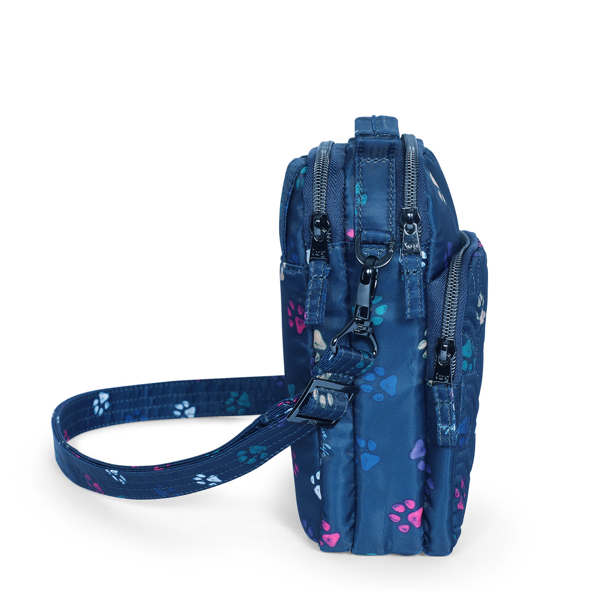 Skeeter Mini 2 Convertible Crossbody - PAWS NAVY TONAL - Skeeter2_mini_Paws_Navy_03