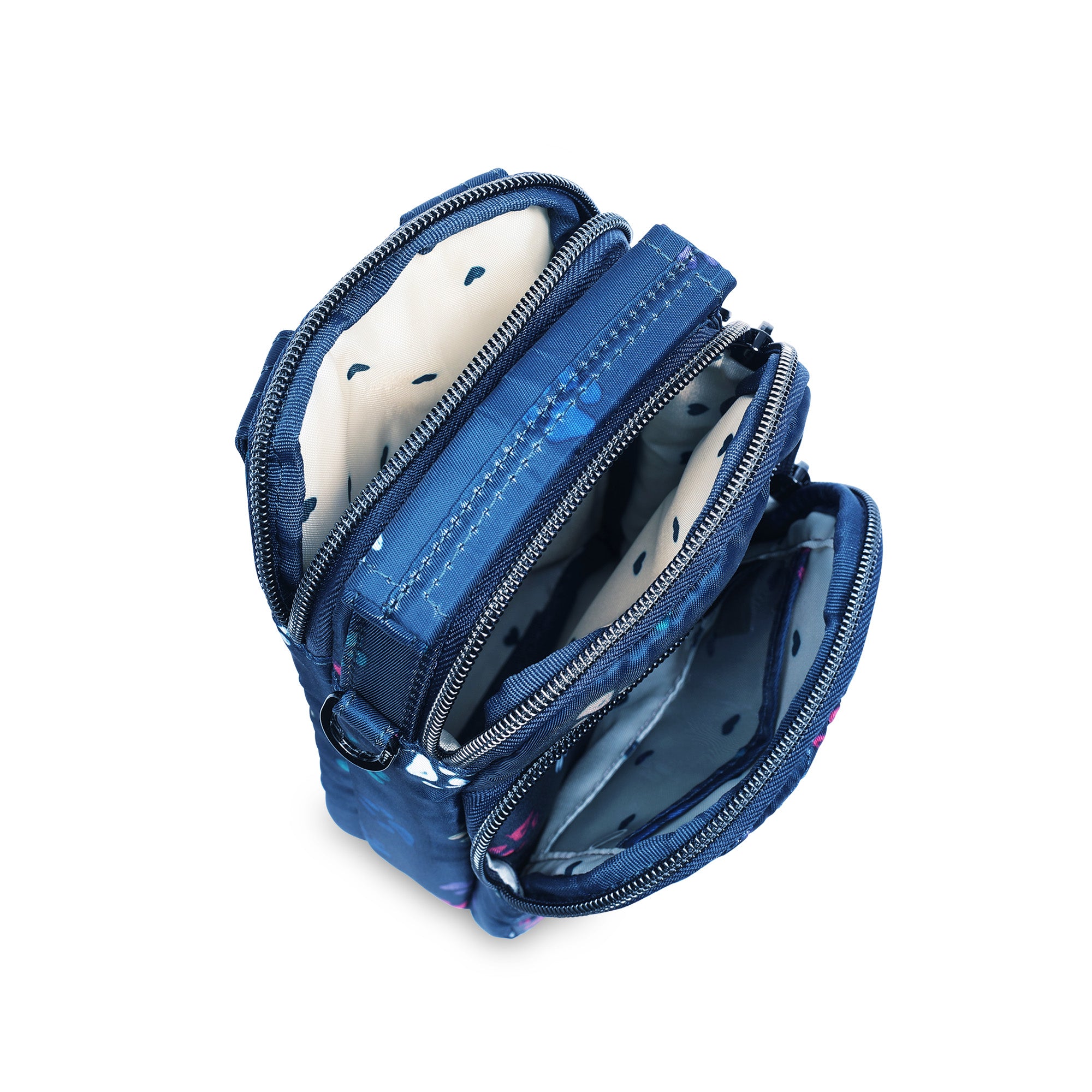 Skeeter Mini 2 Convertible Crossbody - PAWS NAVY TONAL - Skeeter2_mini_Paws_Navy_05