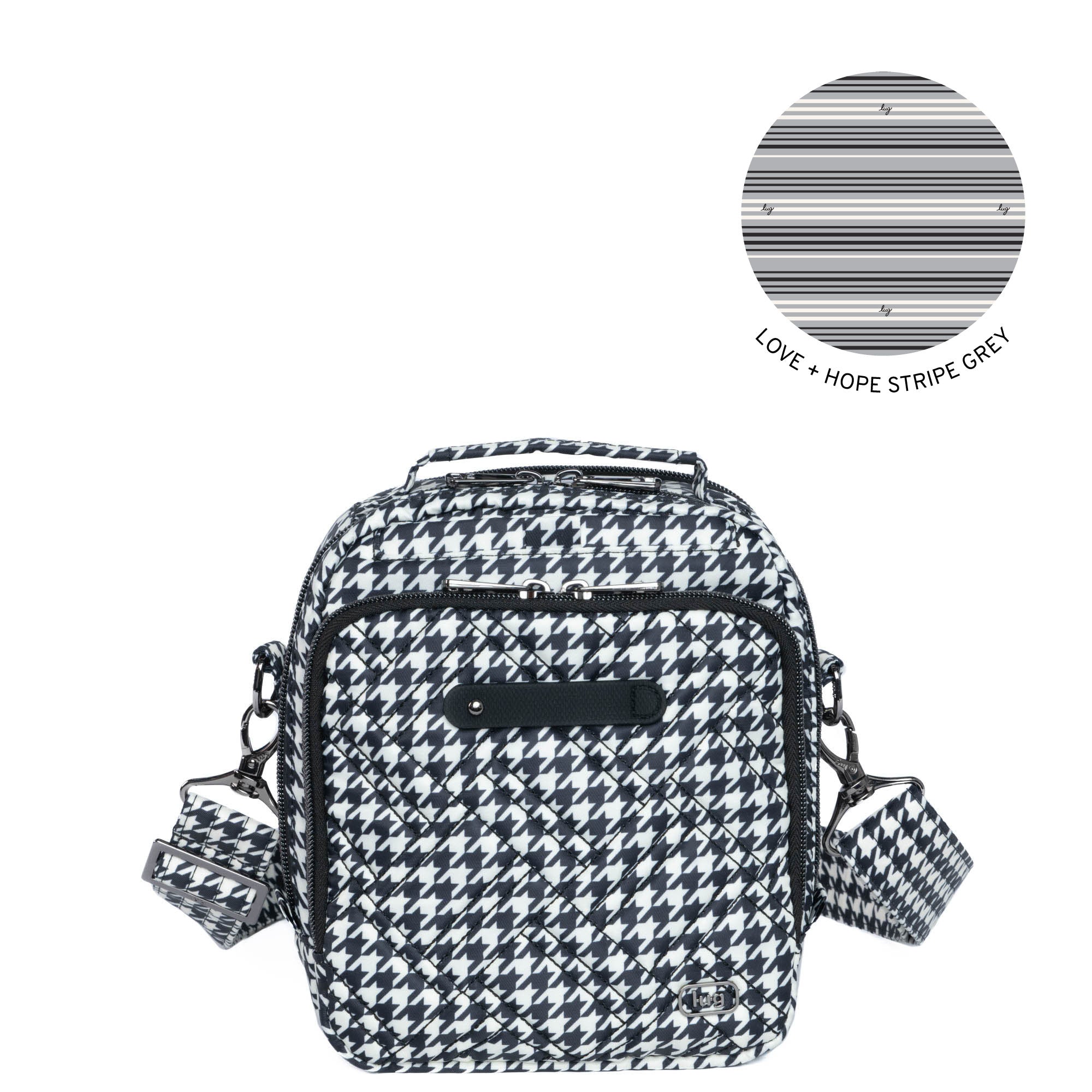 Skeeter Bridge Convertible Crossbody - MICRO HOUNDSTOOTH - SkeeterBridge_MicroHoundstooth_mcoj82