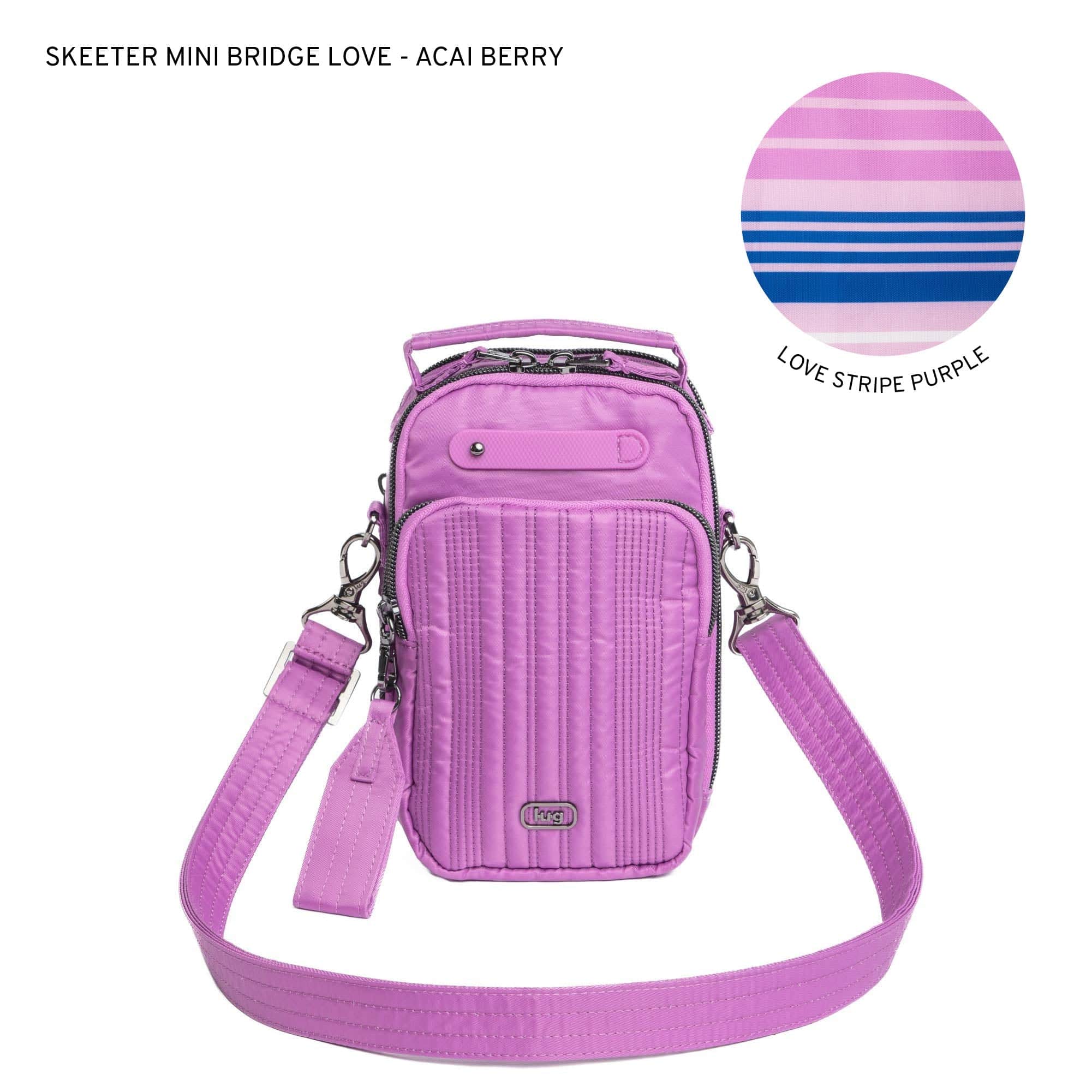 Skeeter Mini Bridge Love Convertible Crossbody - ACAI BERRY - SkeeterMiniBridgeLove_AcaiBerry_LL_avclx0