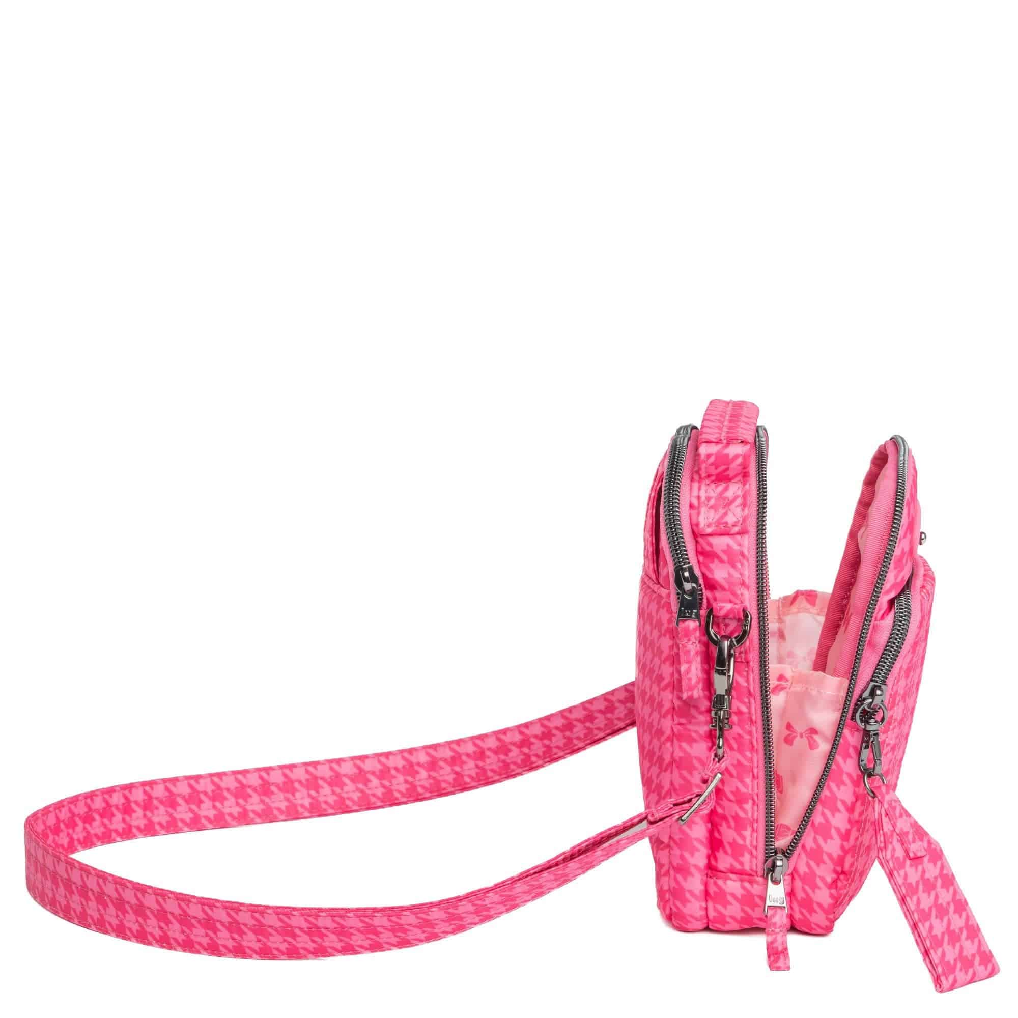 Skeeter Mini Bridge Love Convertible Crossbody - HOUNDSTOOTH RED PINK - SkeeterMiniBridgeLove_HoundstoothPink_04_9058f98b-63d0-4acf-928e-6385bb1f5ada