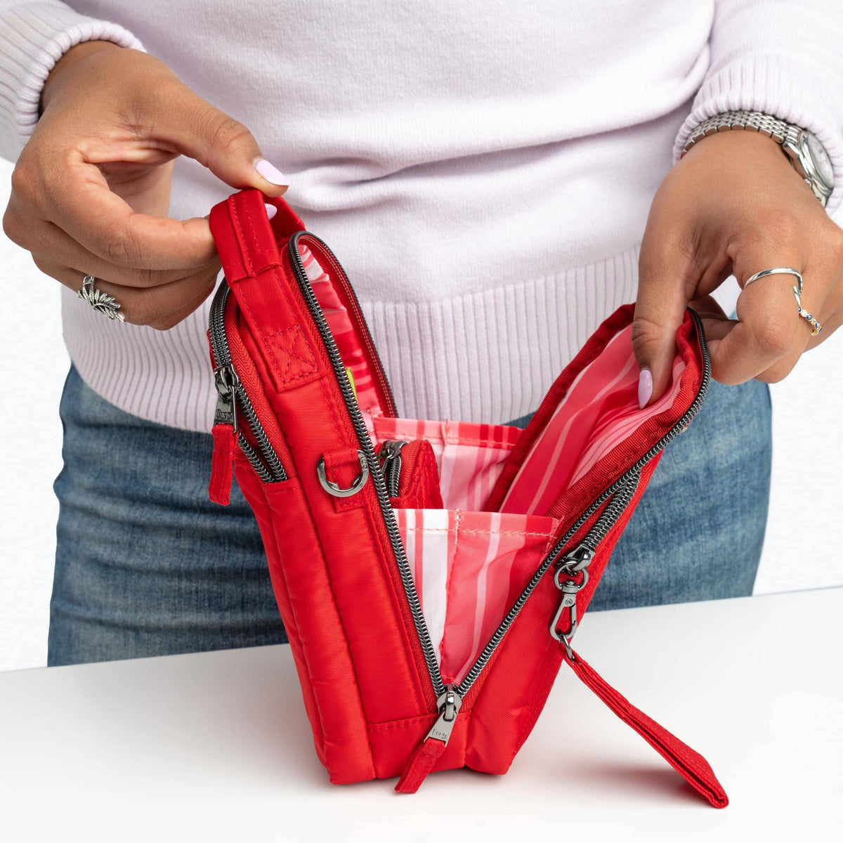 Skeeter Mini Bridge Love Convertible Crossbody - - SkeeterMiniBridgeLove_Lifestyle_06