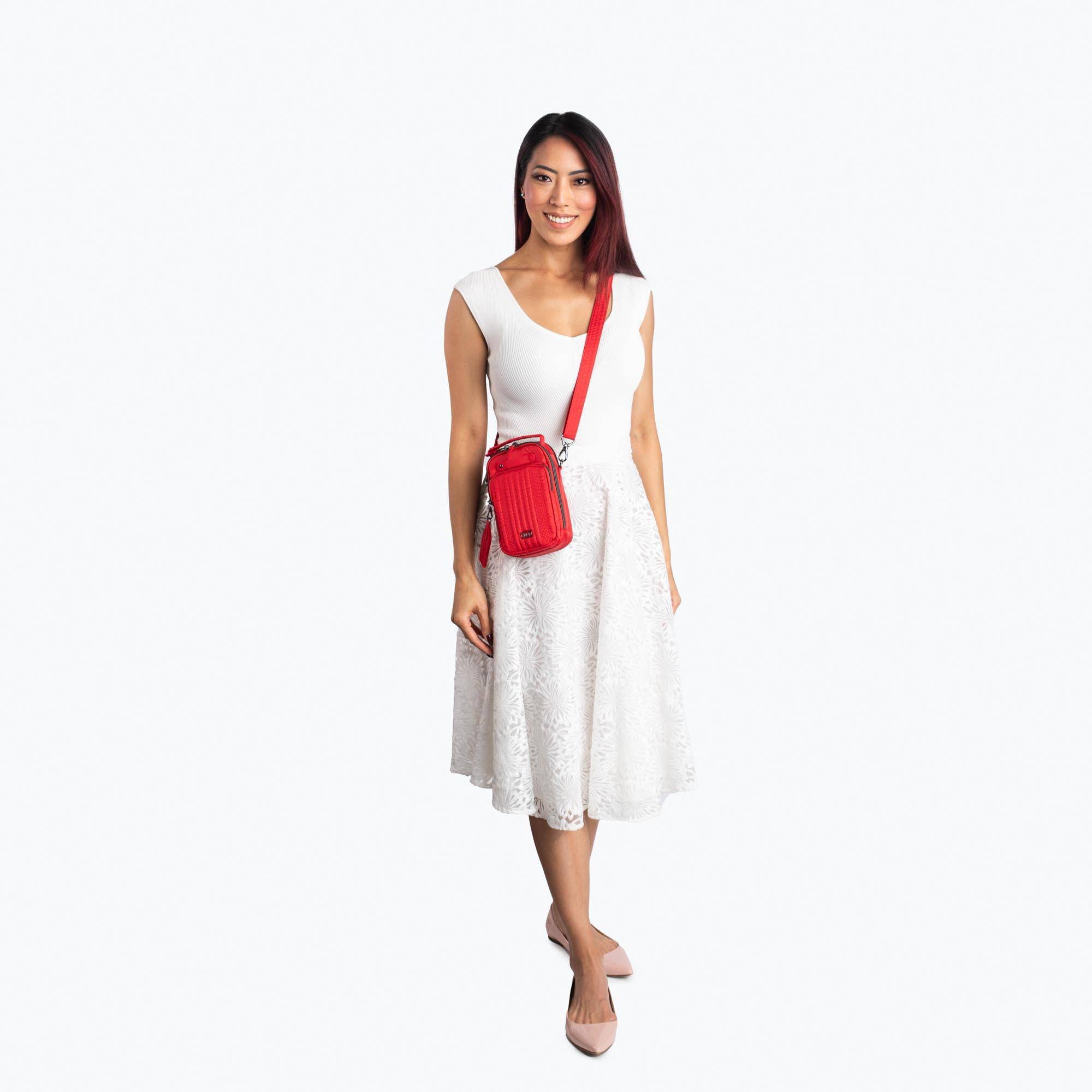 Skeeter Mini Bridge Love Convertible Crossbody - - SkeeterMiniBridgeLove_Lifestyle_BagProportions_01