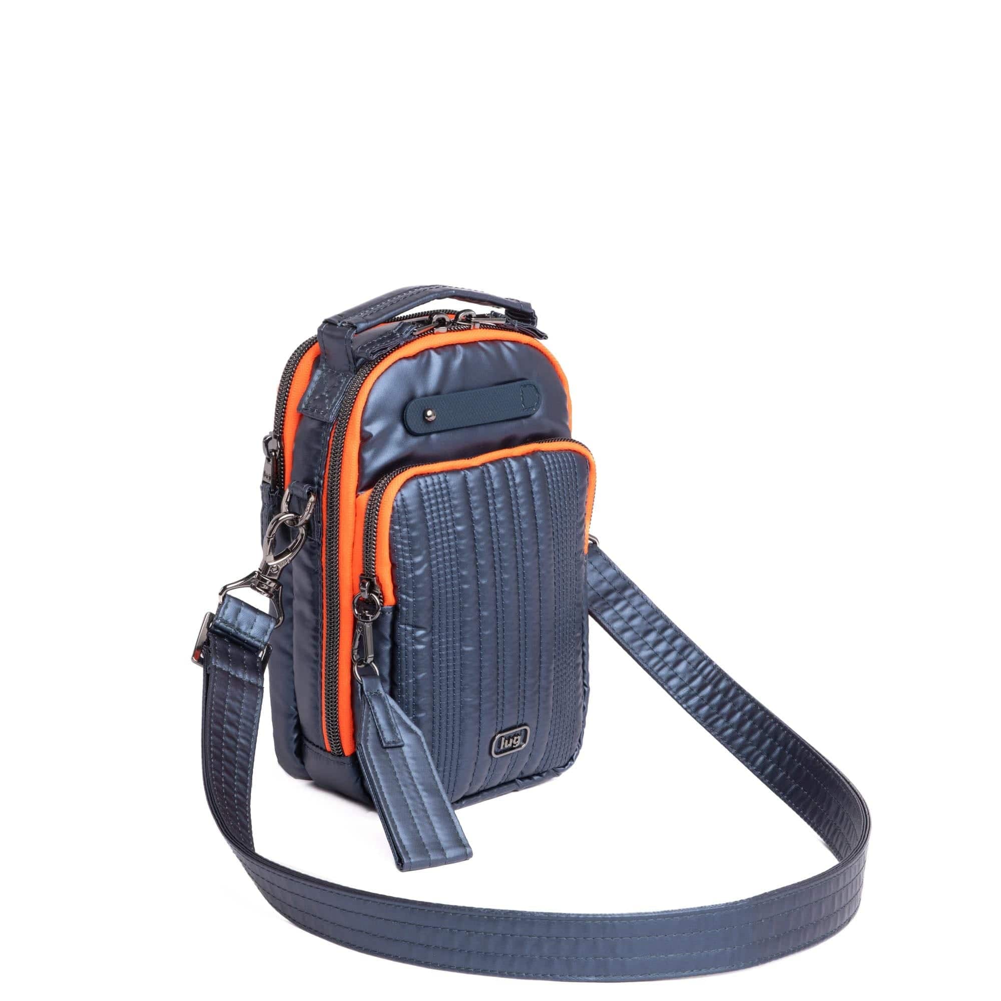 Skeeter Mini Bridge Love Convertible Crossbody - METALLIC INDIGO WITH CORAL NEON - SkeeterMiniBridgeLove_MetallicIndigo_02_d586f8d2-72f1-4a74-9104-e09a1442d488