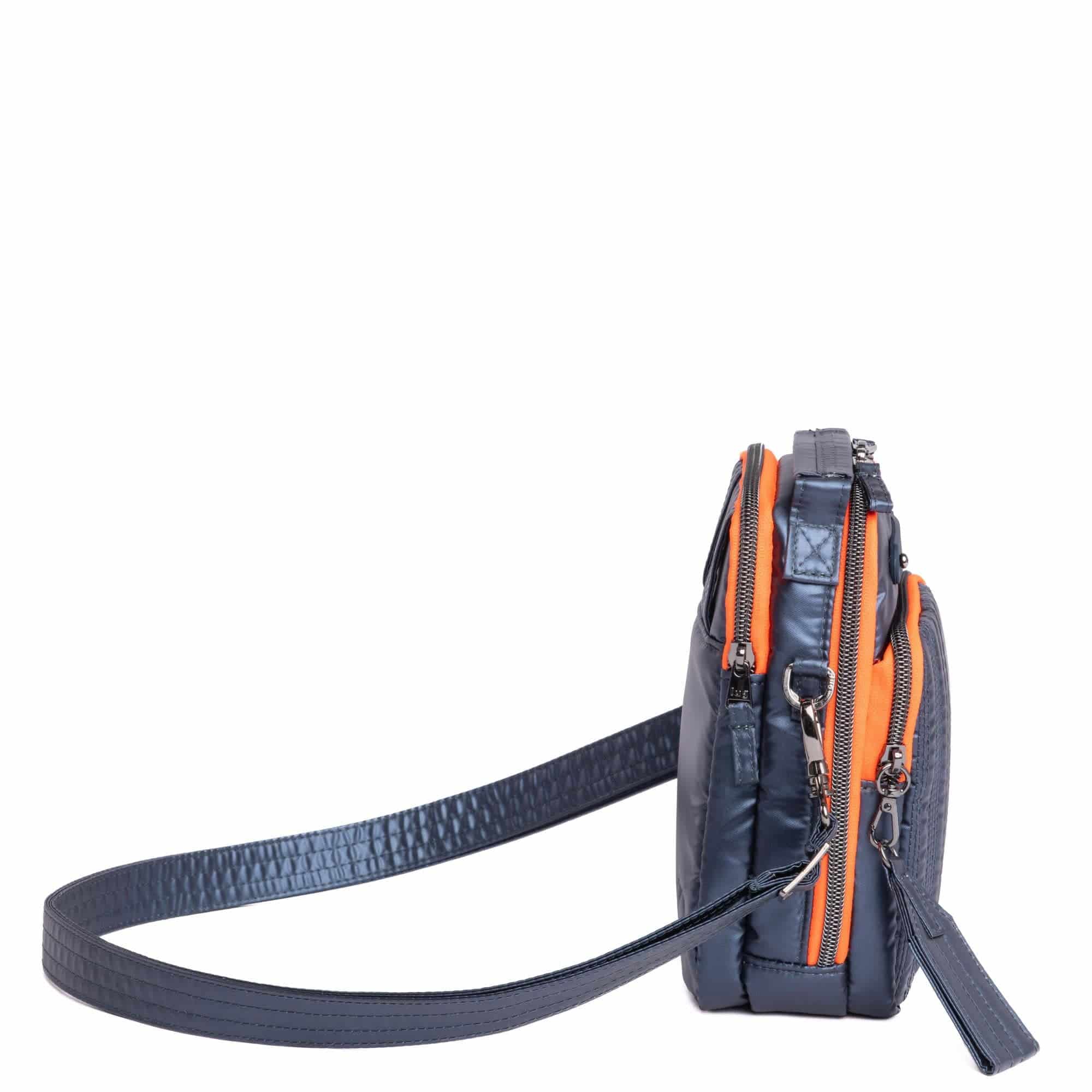 Skeeter Mini Bridge Love Convertible Crossbody - METALLIC INDIGO WITH CORAL NEON - SkeeterMiniBridgeLove_MetallicIndigo_03_ac563253-c507-4a08-b322-251156acc07a