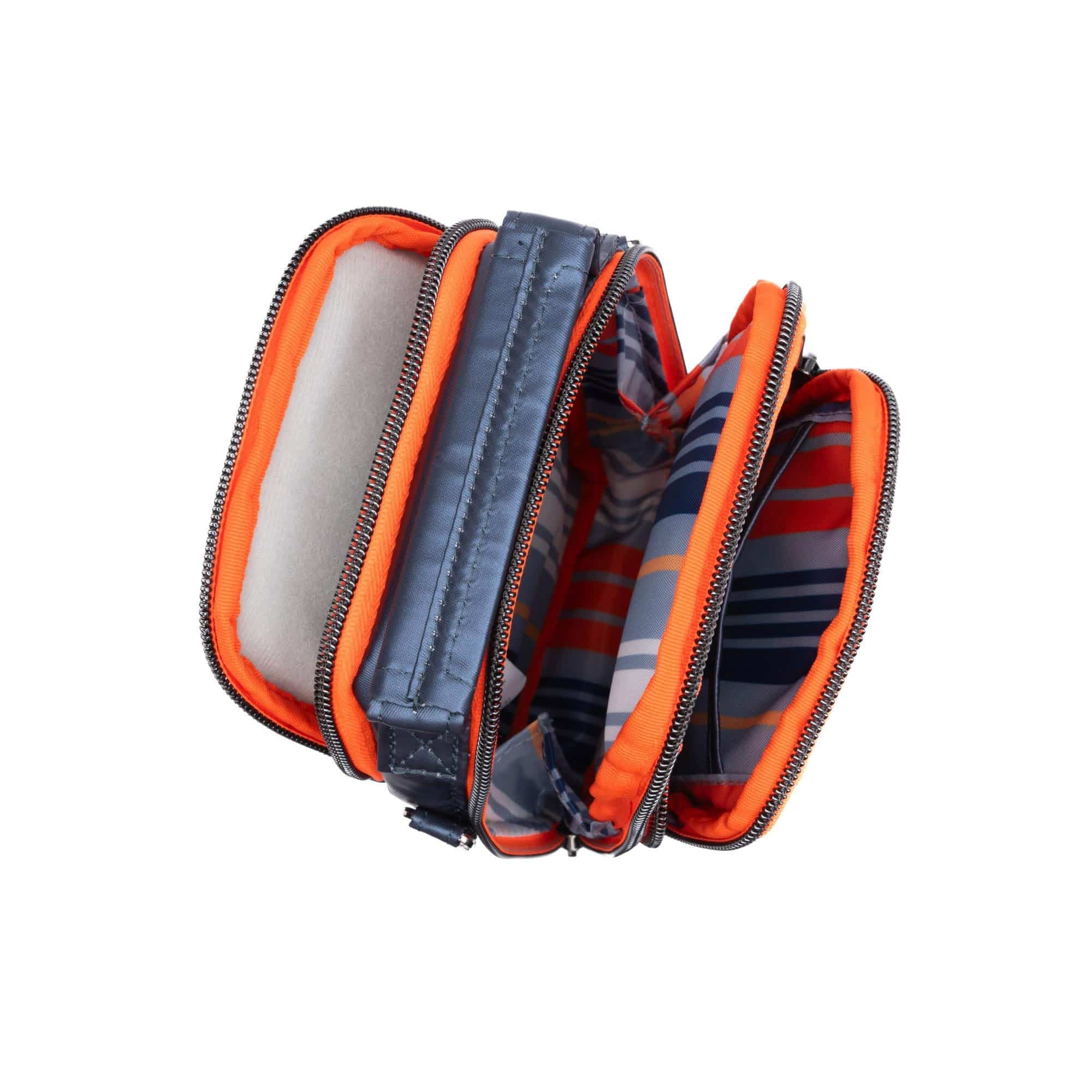 Skeeter Mini Bridge Love Convertible Crossbody - METALLIC INDIGO WITH CORAL NEON - SkeeterMiniBridgeLove_MetallicIndigo_06_b0c947f1-1c7e-4c27-b2eb-0bbeecebf79d