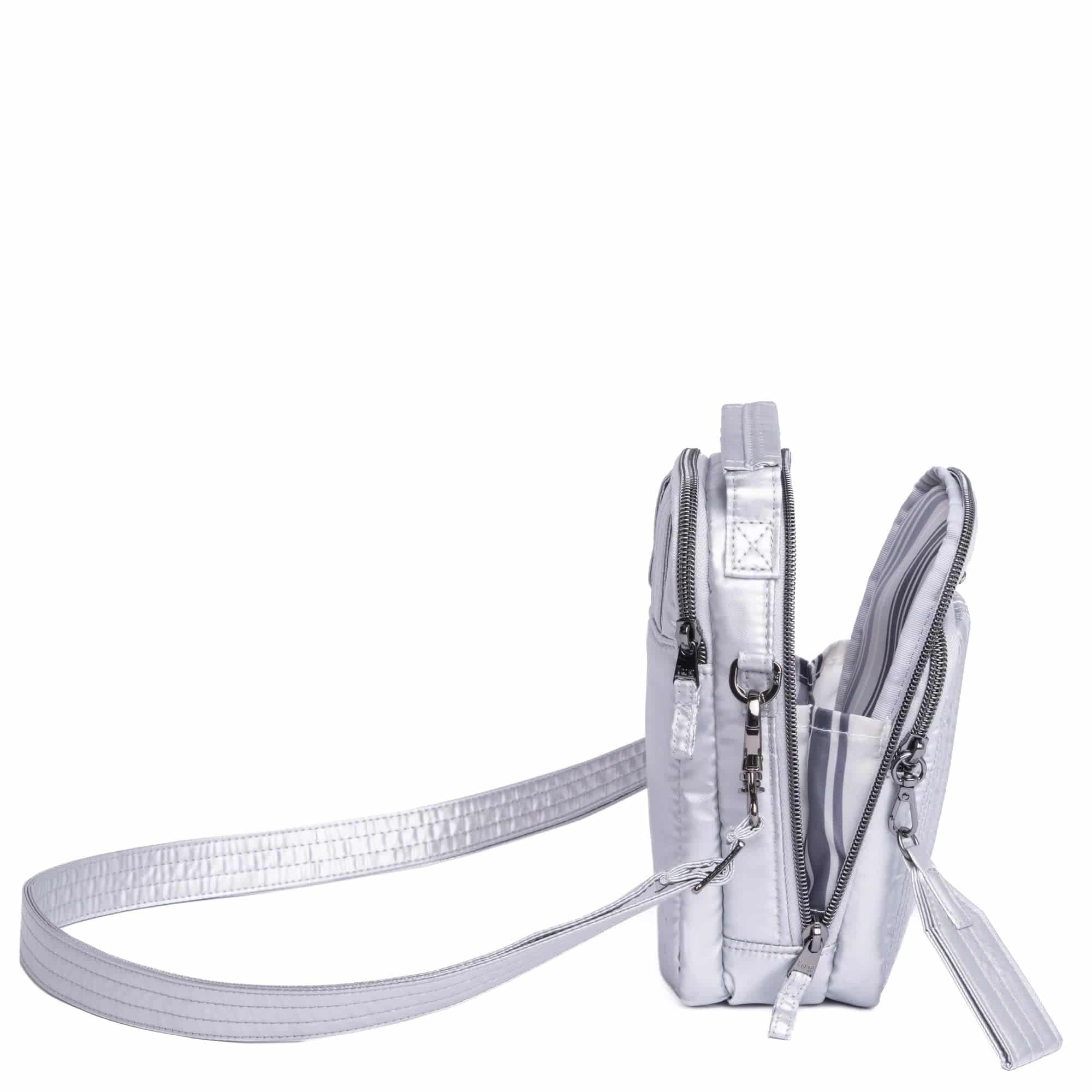 Skeeter Mini Bridge Love Convertible Crossbody - METALLIC SILVER - SkeeterMiniBridgeLove_MetallicSilver_04