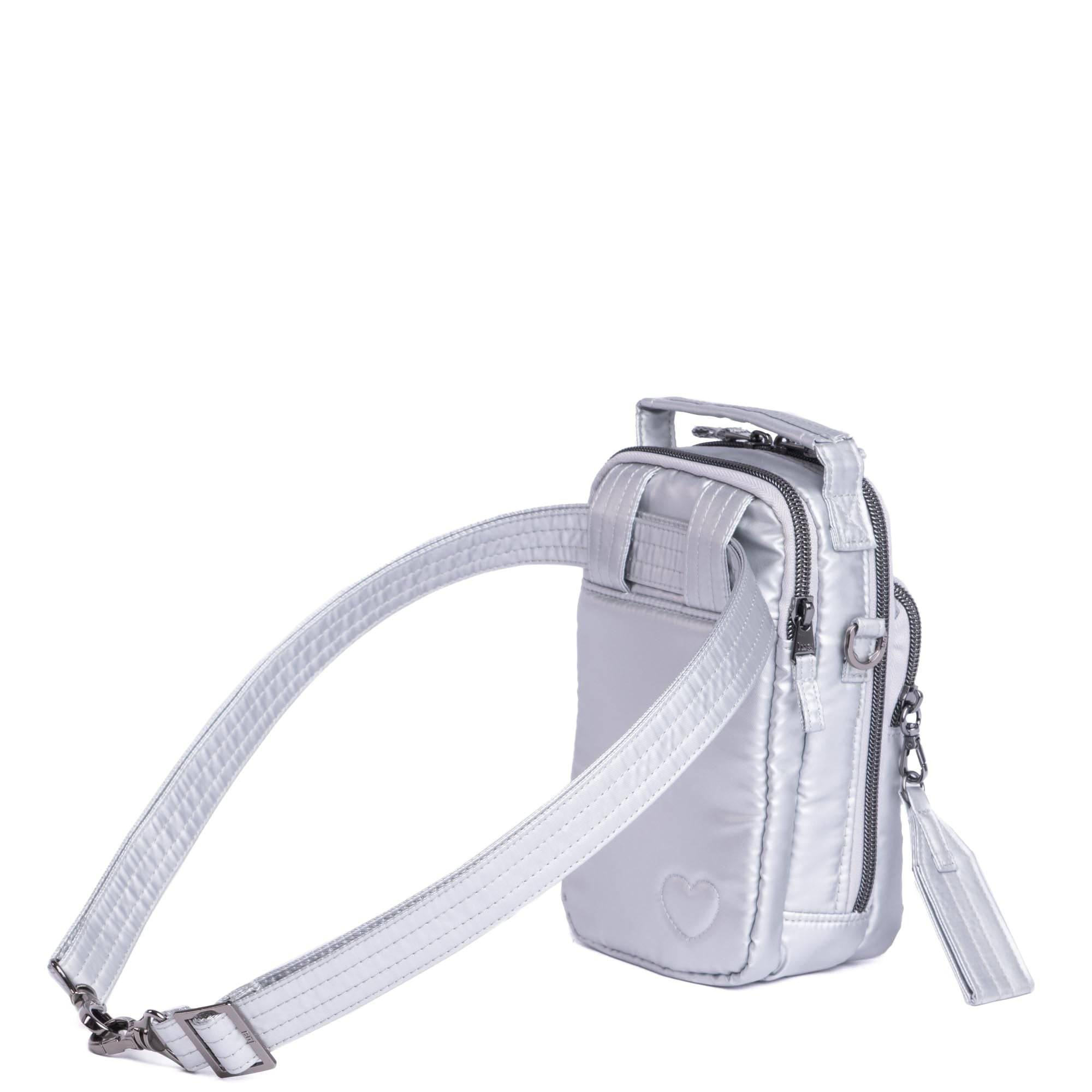 Skeeter Mini Bridge Love Convertible Crossbody - METALLIC SILVER - SkeeterMiniBridgeLove_MetallicSilver_05