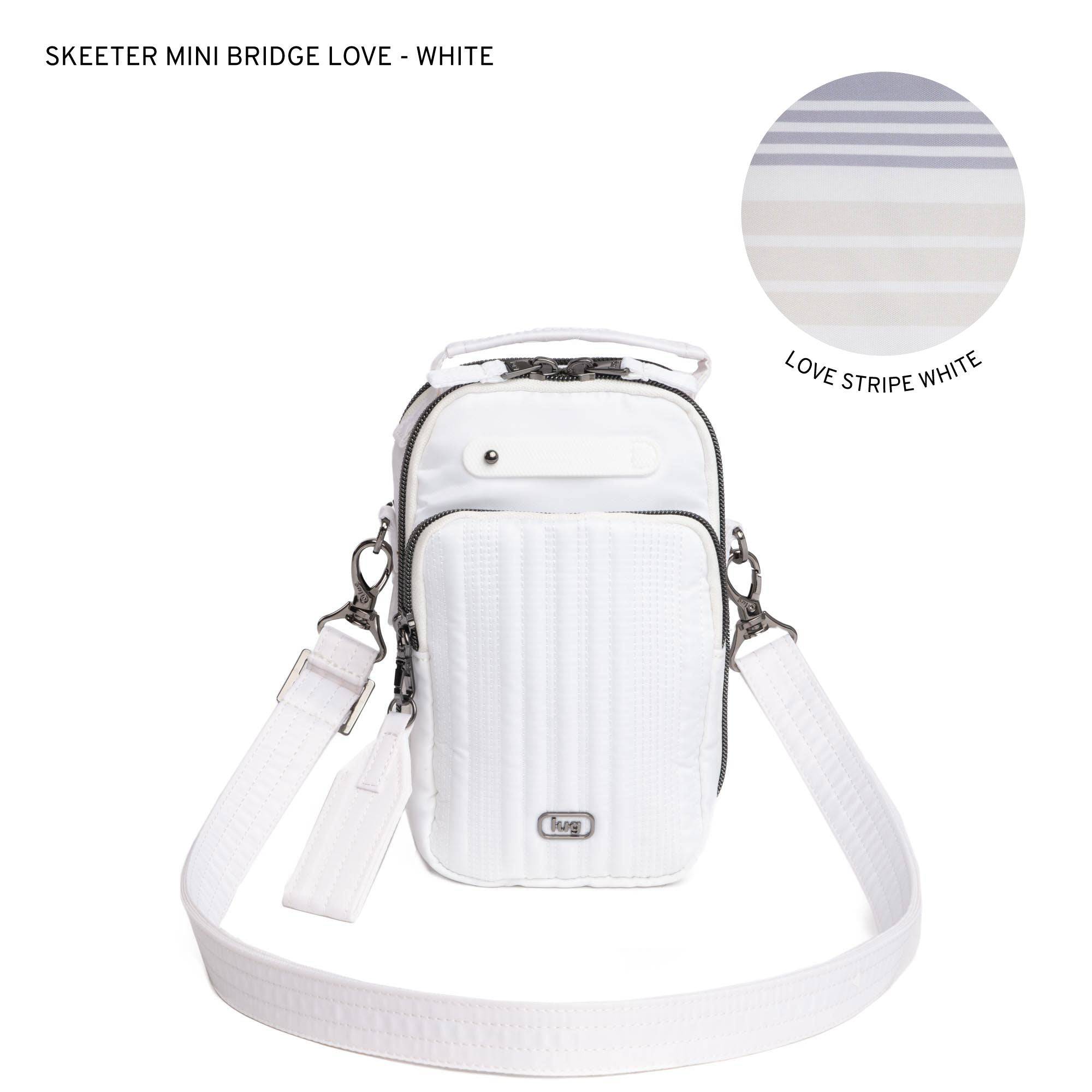 Skeeter Mini Bridge Love Convertible Crossbody - WHITE - SkeeterMiniBridgeLove_White_LL