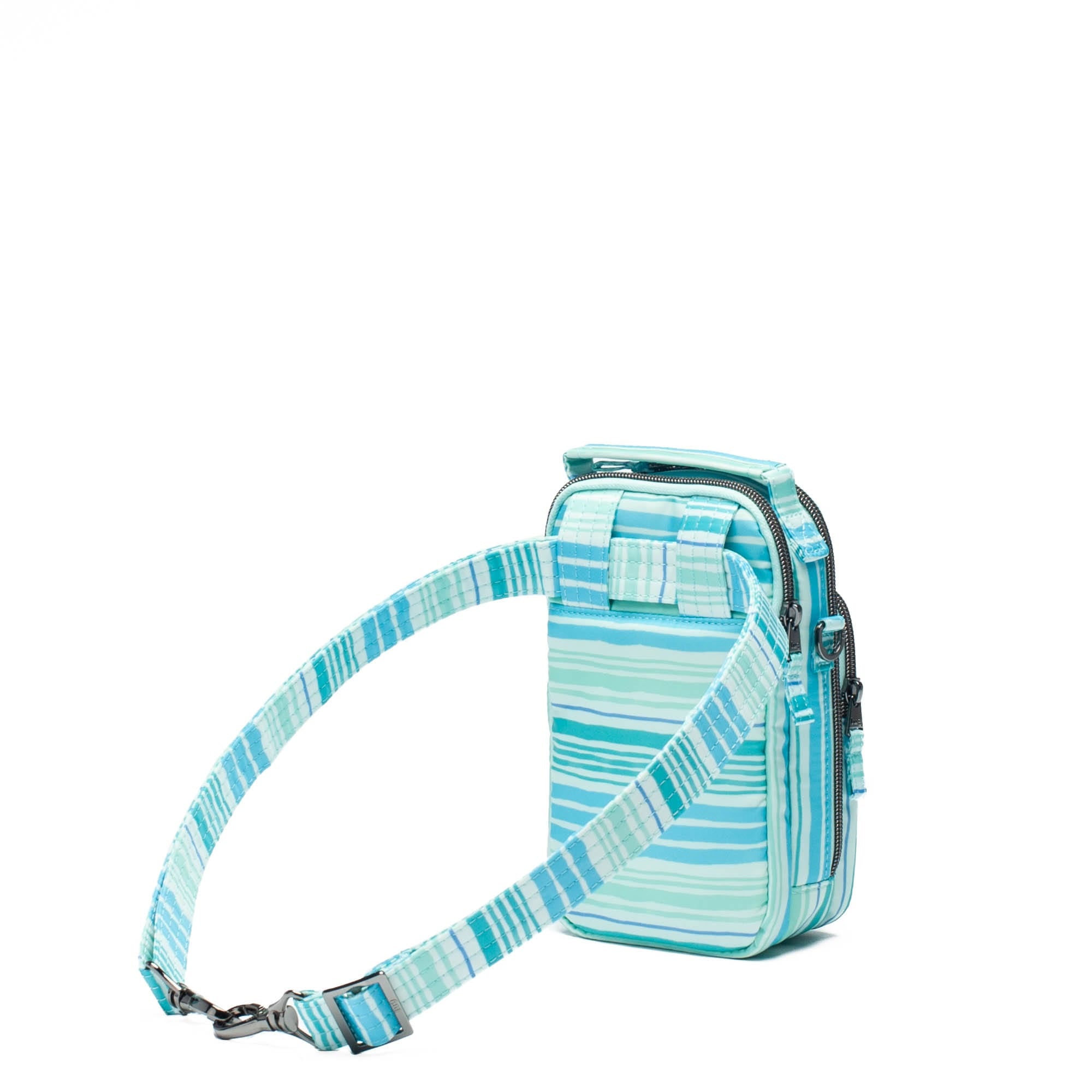 Skeeter Mini Bridge Convertible Crossbody - LOVE WAVES AQUA - SkeeterMiniBridge_LoveWavesAqua_04