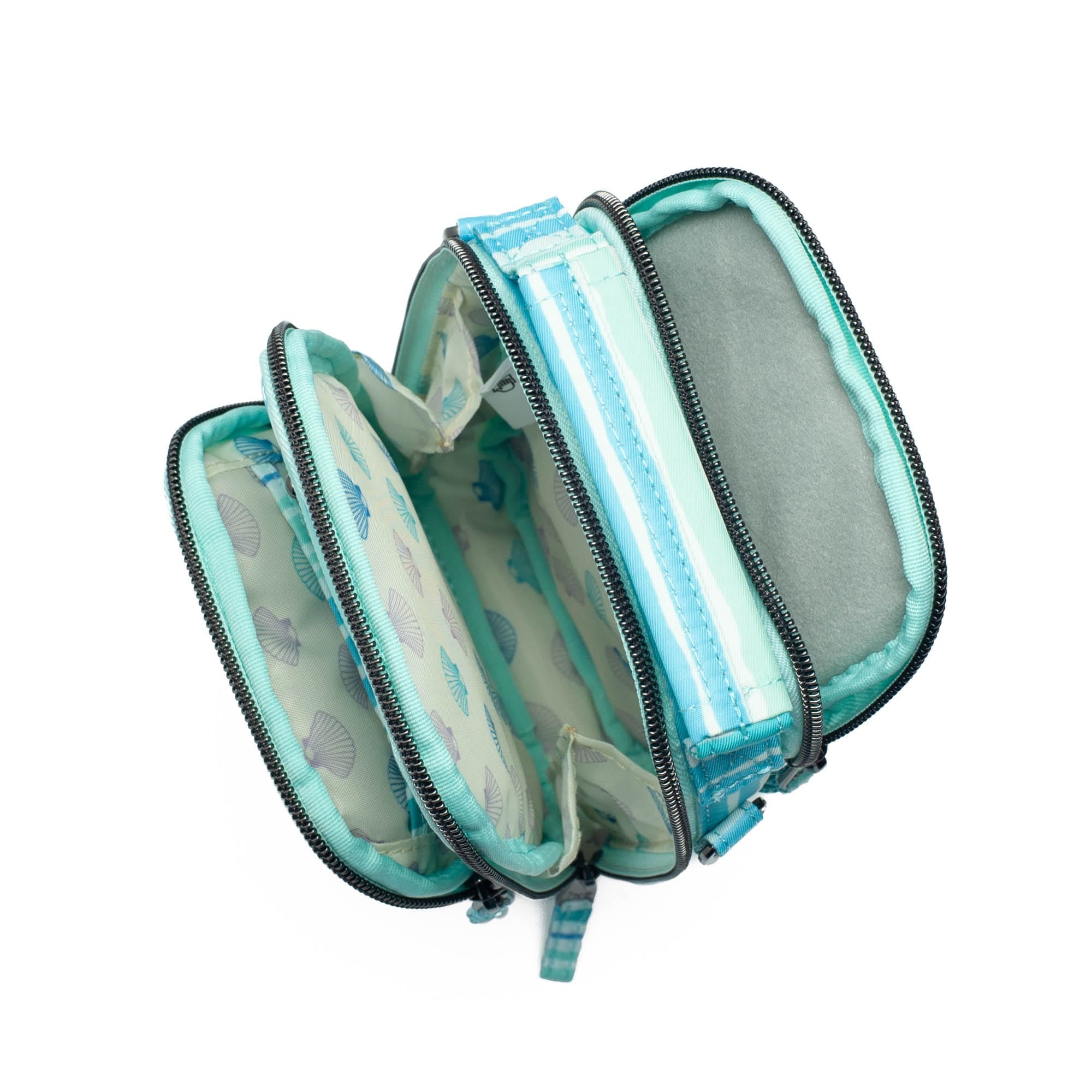 Skeeter Mini Bridge Convertible Crossbody - LOVE WAVES AQUA - SkeeterMiniBridge_LoveWavesAqua_05