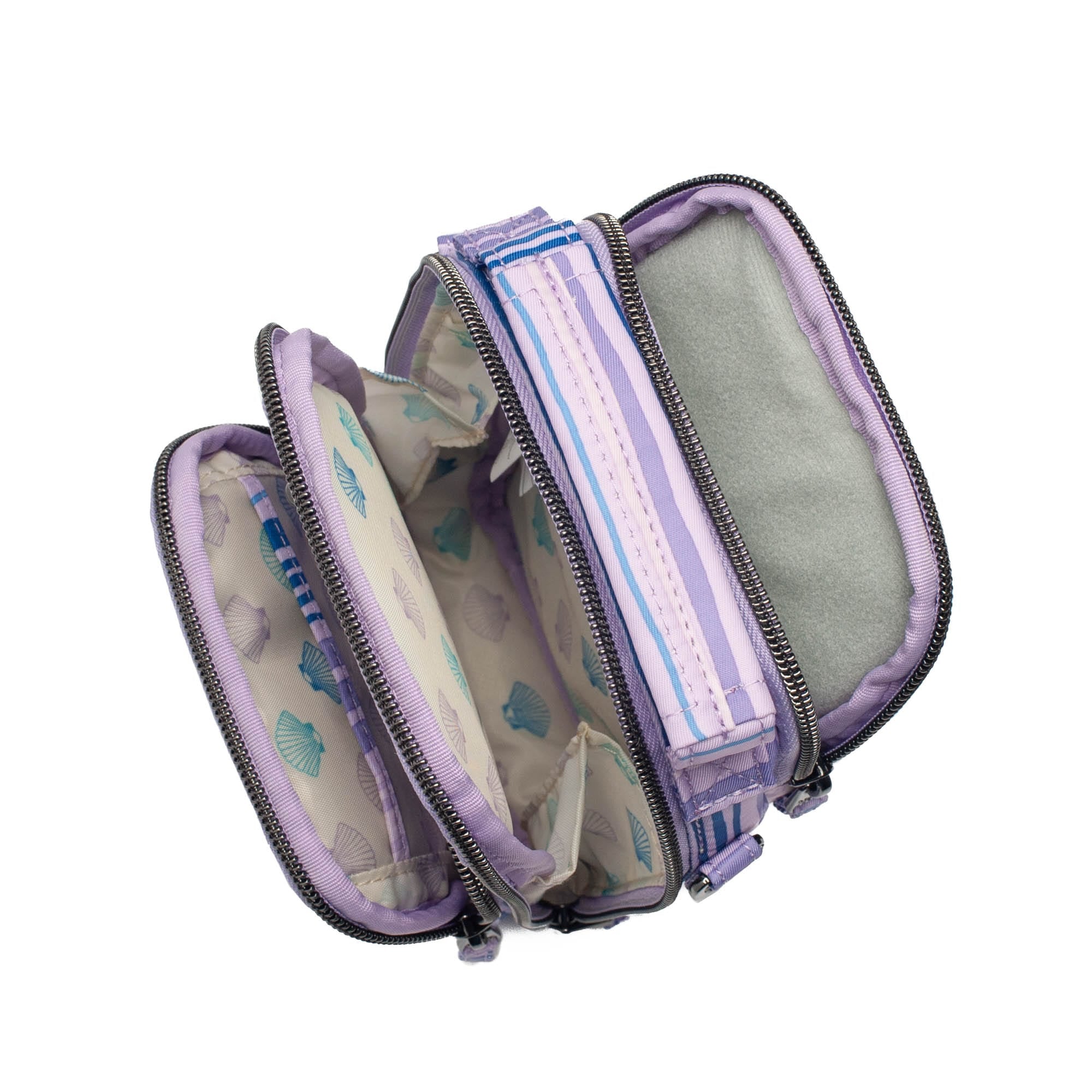 Skeeter Mini Bridge Convertible Crossbody - LOVE WAVES PURPLE - SkeeterMiniBridge_LoveWavesPurple_05