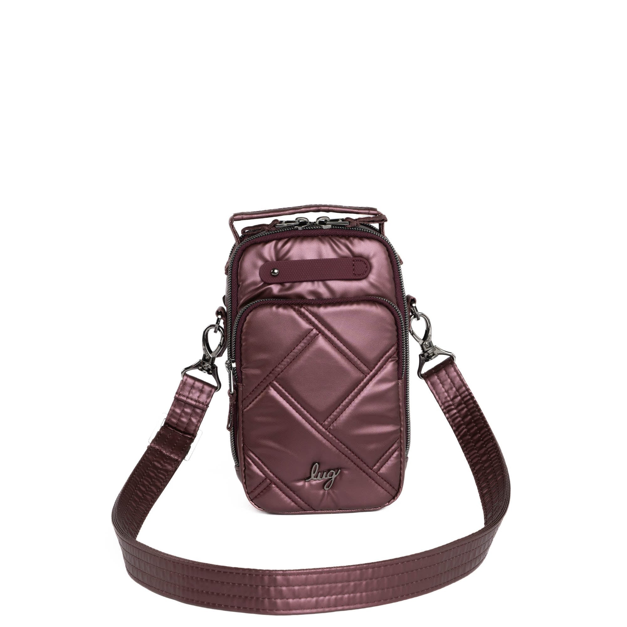 Skeeter Mini Bridge Convertible Crossbody - - SkeeterMiniBridge_MetallicWine_01