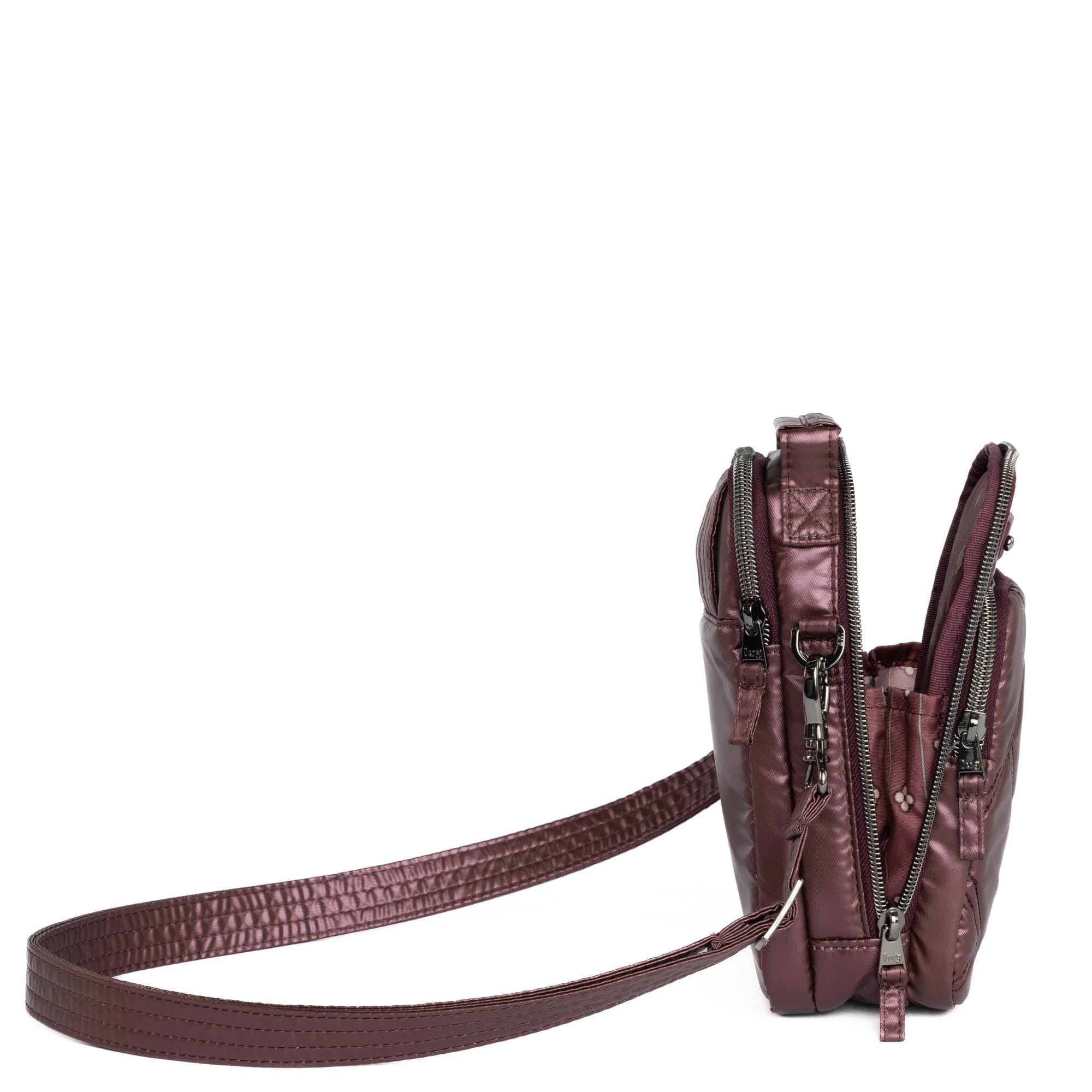 Skeeter Mini Bridge Convertible Crossbody - METALLIC WINE - SkeeterMiniBridge_MetallicWine_04