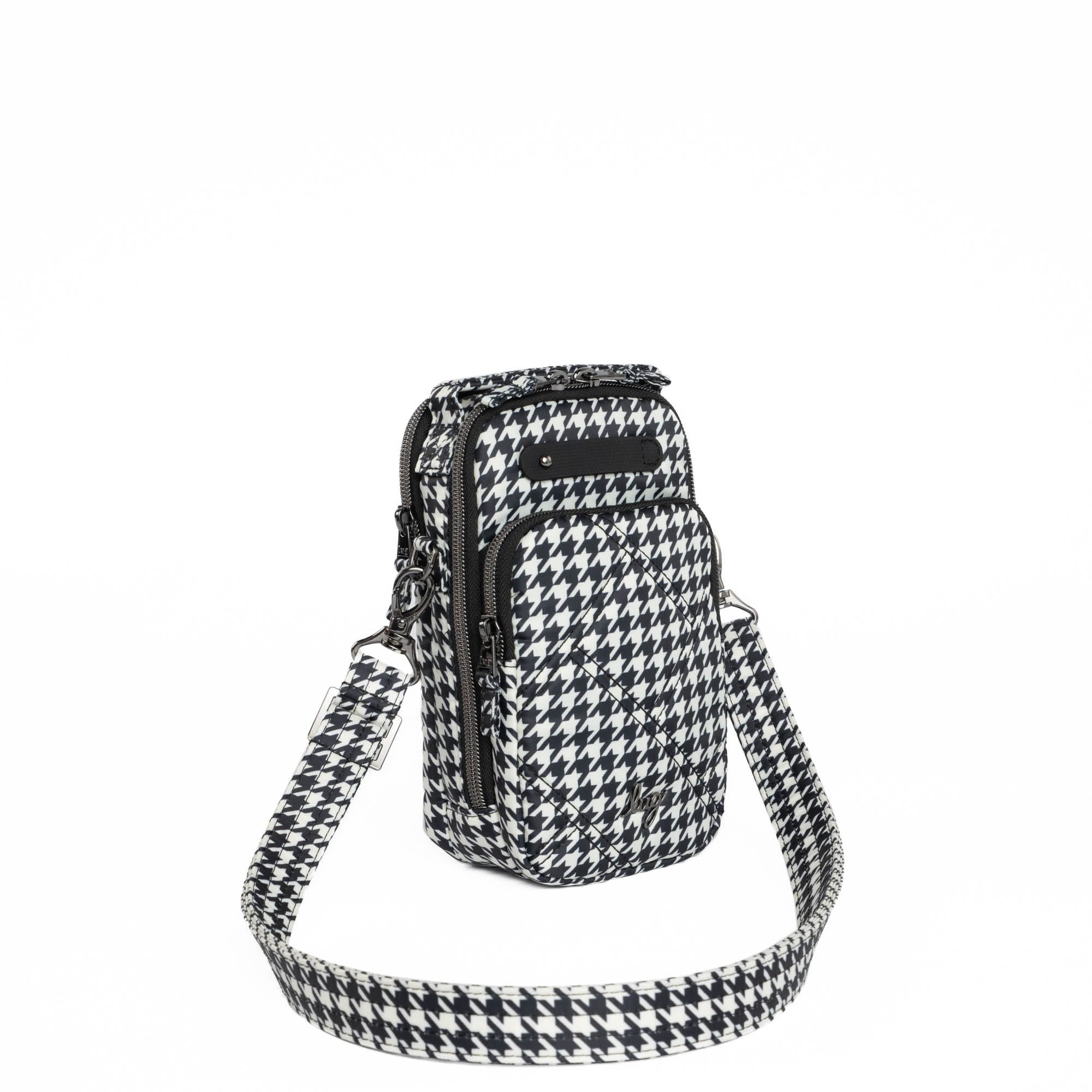 Skeeter Mini Bridge Convertible Crossbody - MICRO HOUNDSTOOTH BLACK - SkeeterMiniBridge_MicroHoundstoothBlack_02