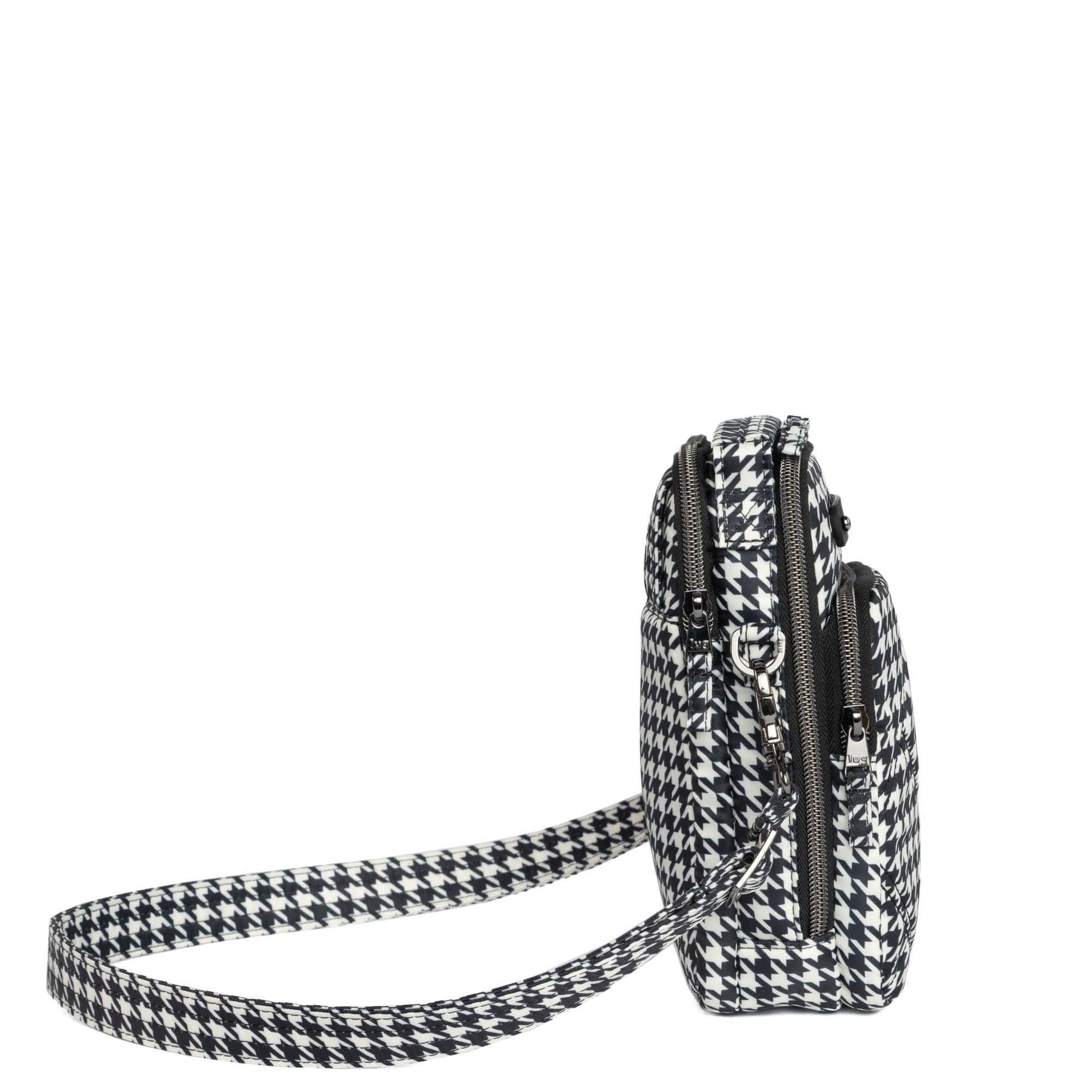 Skeeter Mini Bridge Convertible Crossbody - MICRO HOUNDSTOOTH BLACK - SkeeterMiniBridge_MicroHoundstoothBlack_03