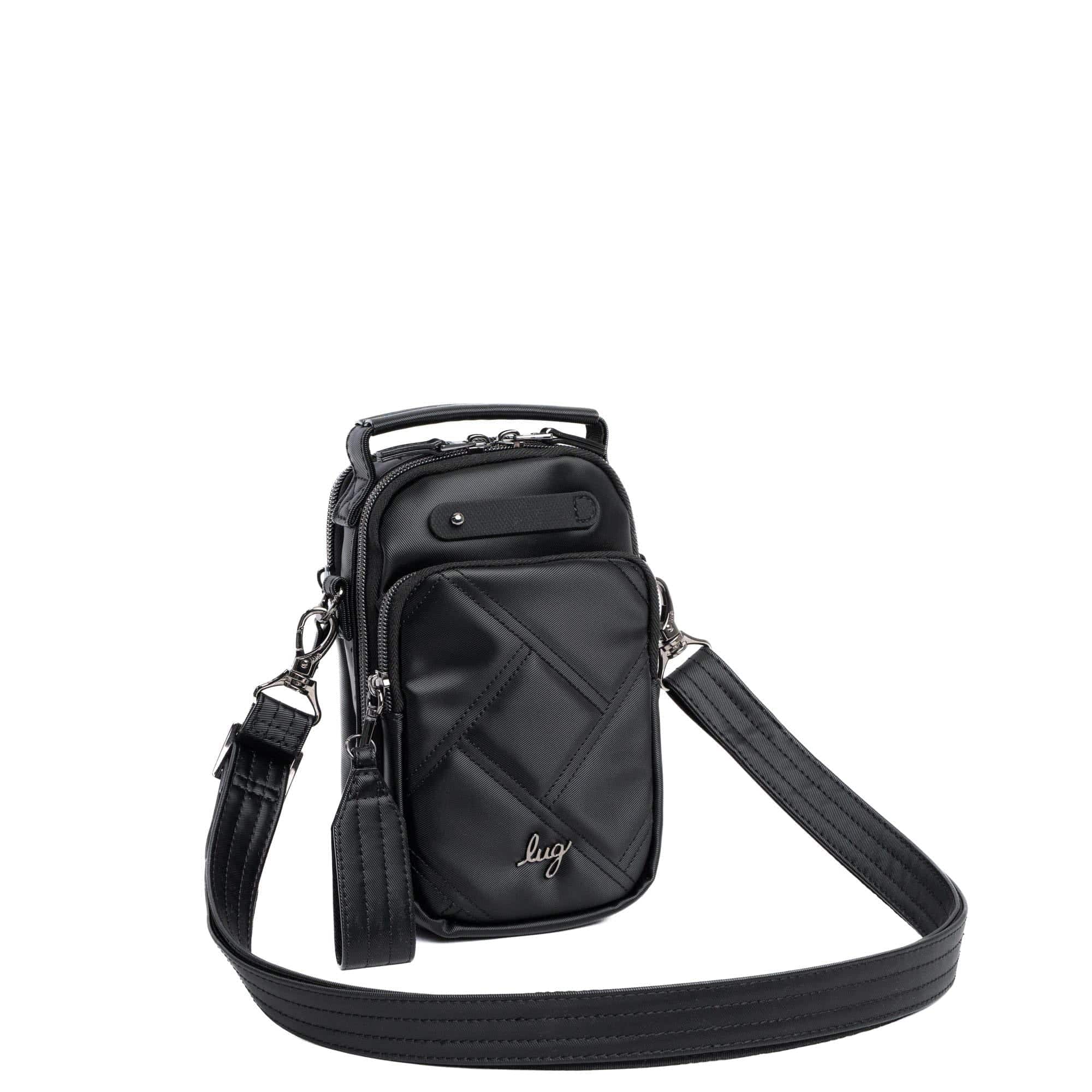 Skeeter Mini Bridge Satin Luxe VL Convertible Crossbody Bag - BLACK - SkeeterMiniBridge_SatinLuxe_Black_02