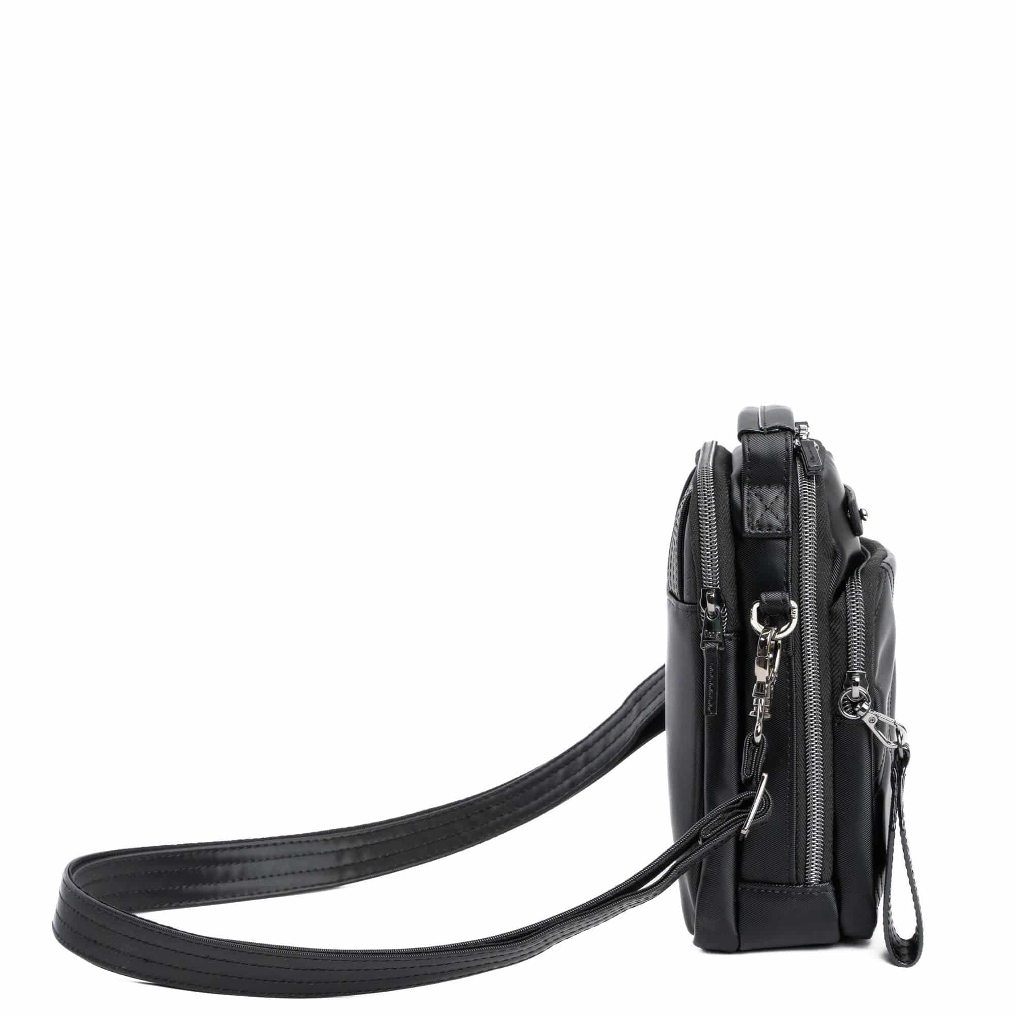 Skeeter Mini Bridge Satin Luxe VL Convertible Crossbody Bag - BLACK - SkeeterMiniBridge_SatinLuxe_Black_03