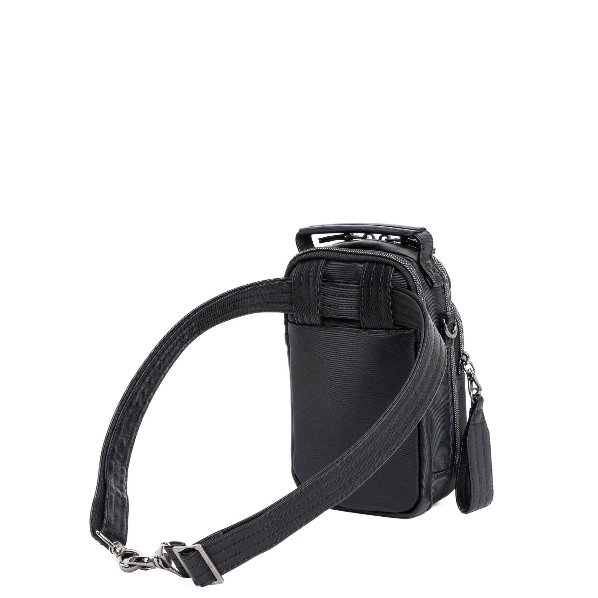 Skeeter Mini Bridge Satin Luxe VL Convertible Crossbody Bag - BLACK - SkeeterMiniBridge_SatinLuxe_Black_05