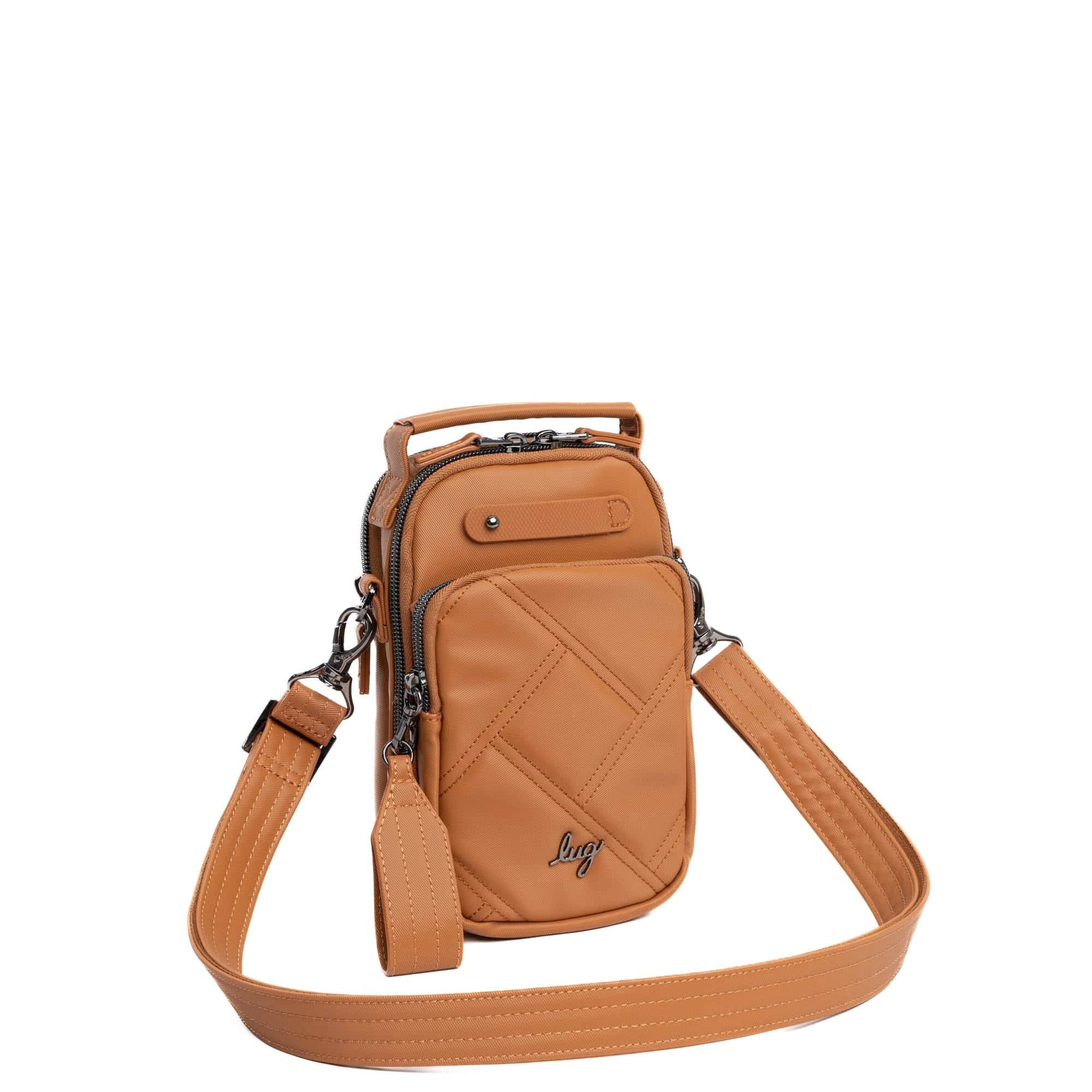 Skeeter Mini Bridge Satin Luxe VL Convertible Crossbody Bag - CAPPUCCINO - SkeeterMiniBridge_SatinLuxe_Cappuccino_02