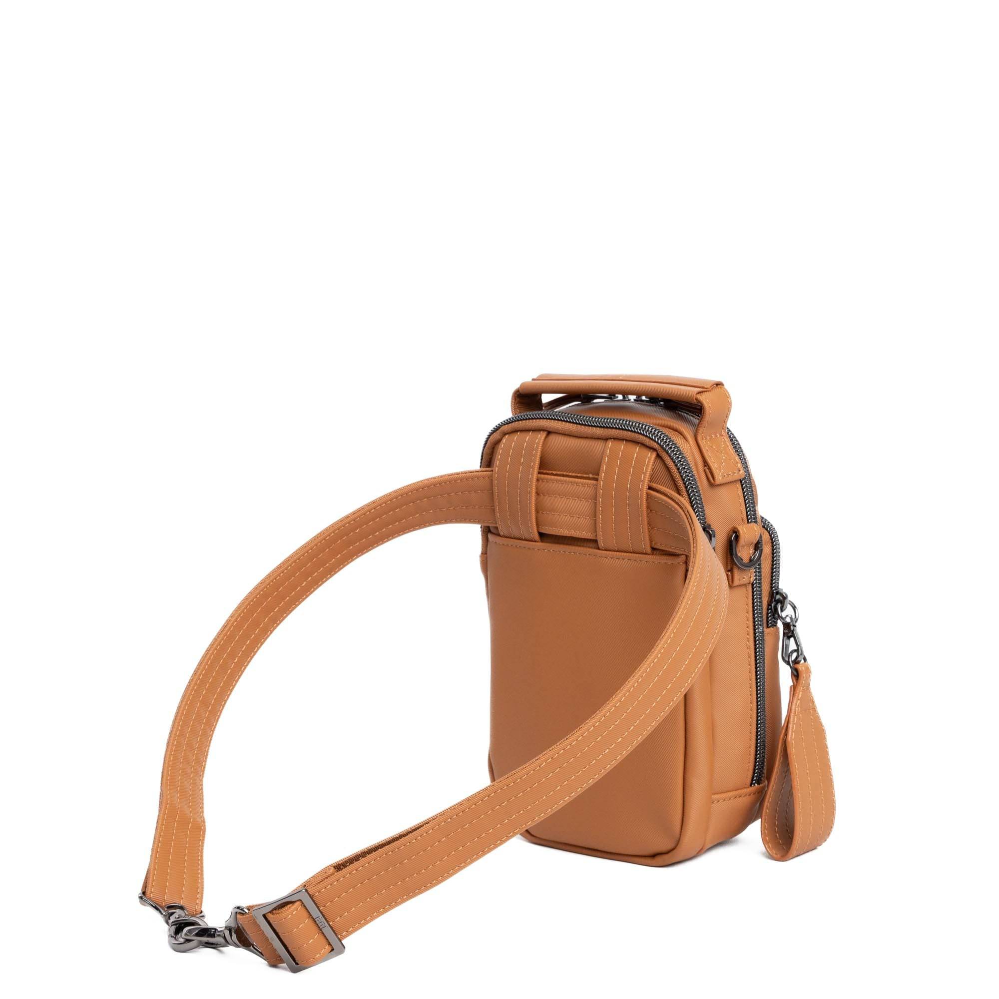Skeeter Mini Bridge Satin Luxe VL Convertible Crossbody Bag - CAPPUCCINO - SkeeterMiniBridge_SatinLuxe_Cappuccino_05