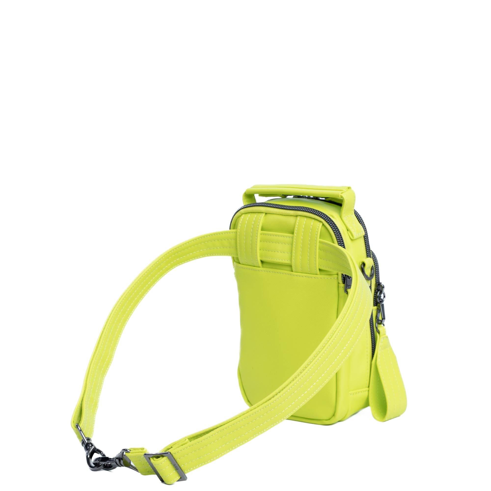 Skeeter Mini Bridge Satin Luxe VL Convertible Crossbody Bag - LEMON LIME - SkeeterMiniBridge_SatinLuxe_LemonLime_05