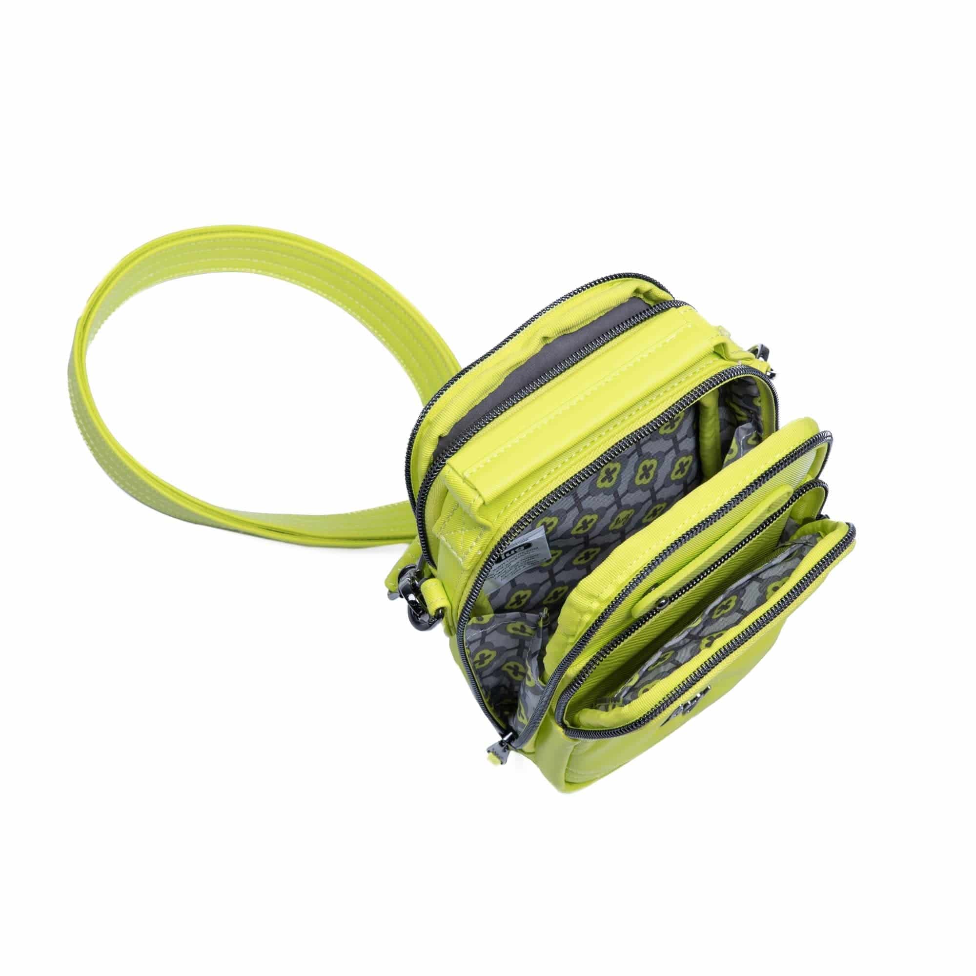 Skeeter Mini Bridge Satin Luxe VL Convertible Crossbody Bag - LEMON LIME - SkeeterMiniBridge_SatinLuxe_LemonLime_06