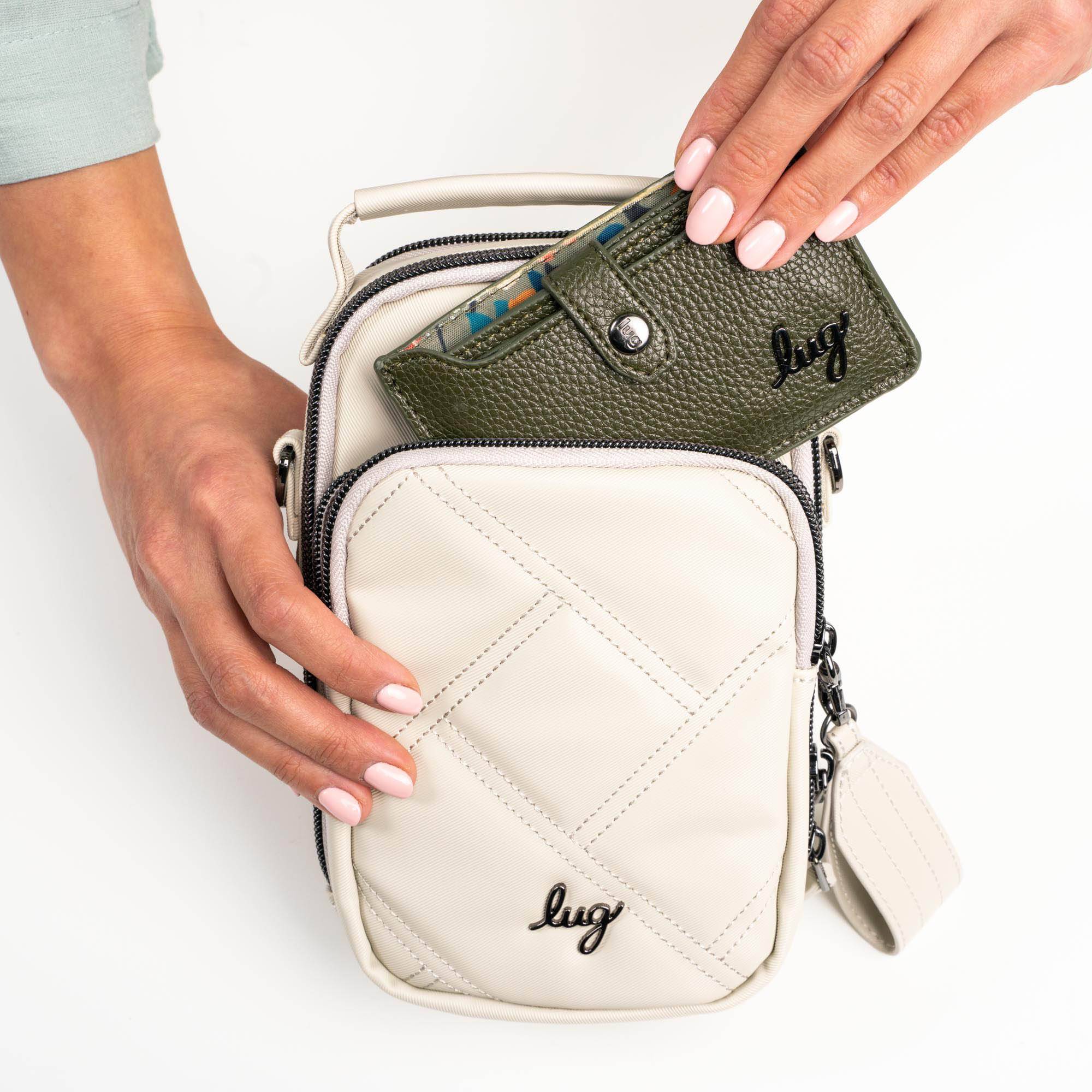 Skeeter Mini Bridge Satin Luxe VL Convertible Crossbody Bag - - SkeeterMiniBridge_SatinLuxe_Lifestyle_01