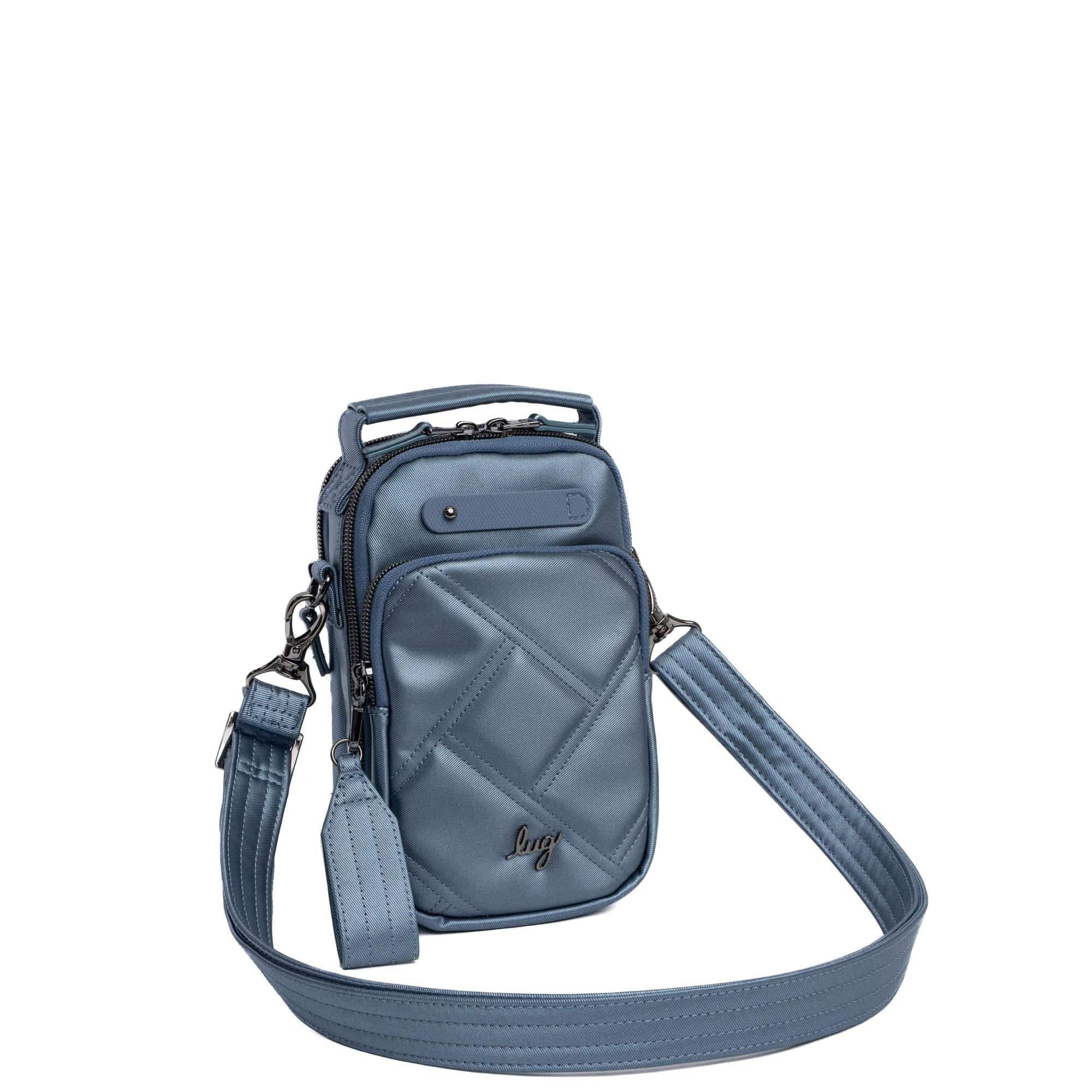 Skeeter Mini Bridge Satin Luxe VL Convertible Crossbody Bag - METALLIC BLUE MOON - SkeeterMiniBridge_SatinLuxe_MetallicBlueMoon_02