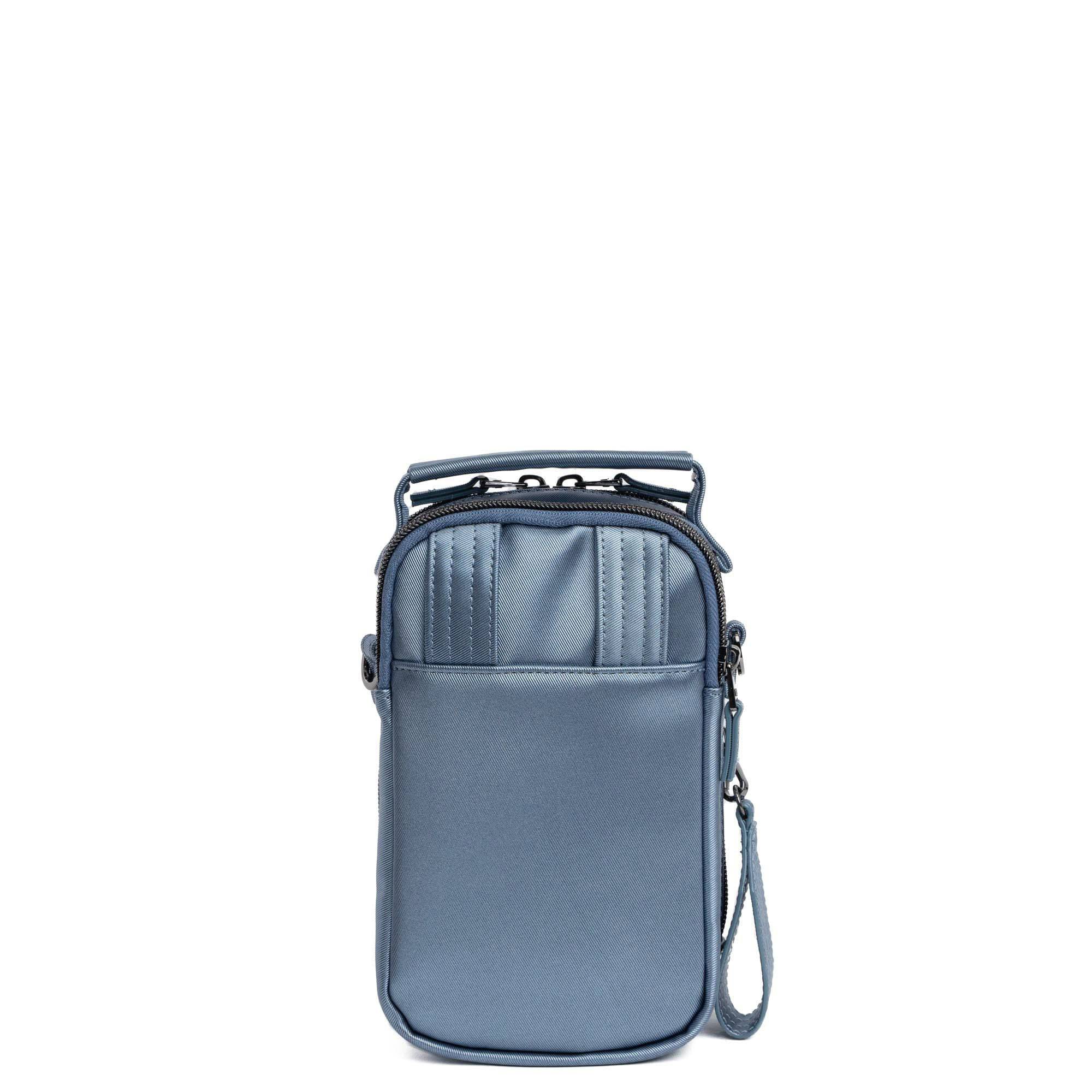 Skeeter Mini Bridge Satin Luxe VL Convertible Crossbody Bag - METALLIC BLUE MOON - SkeeterMiniBridge_SatinLuxe_MetallicBlueMoon_04